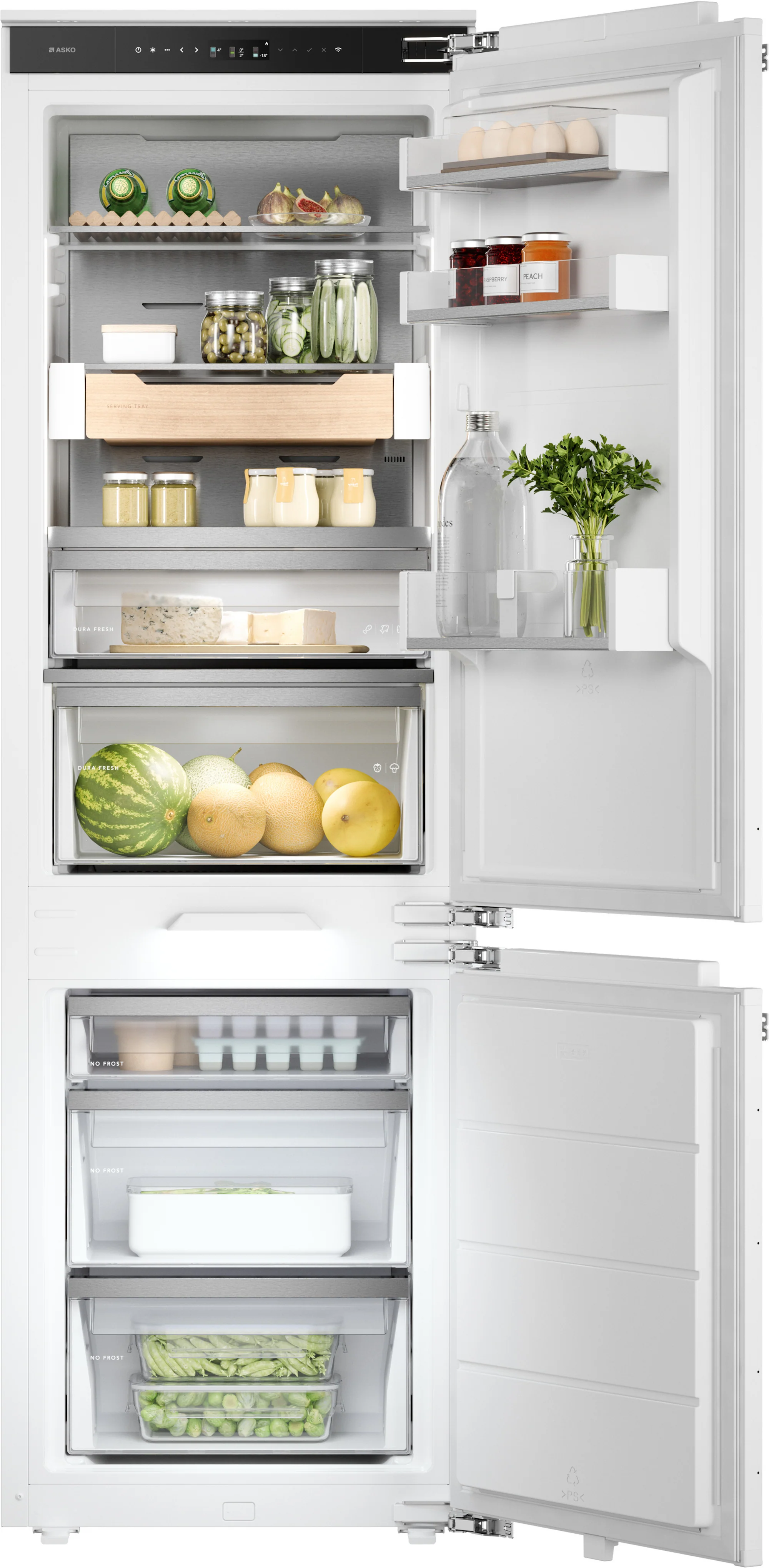 ASKO RBC576DNC1.UK Frost Free Integrated Fridge Freezer - Image 2
