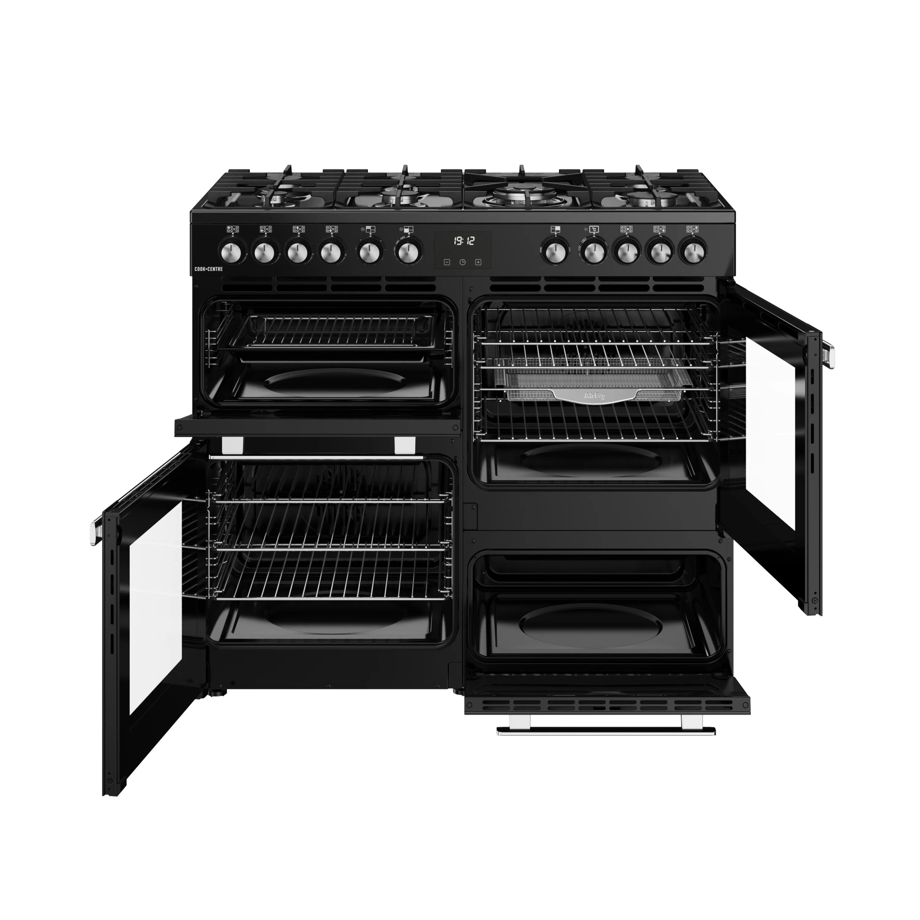 Belling RCA Cookcentre 100DF 100cm Dual Fuel Range Cooker 444411799 Black - Image 4