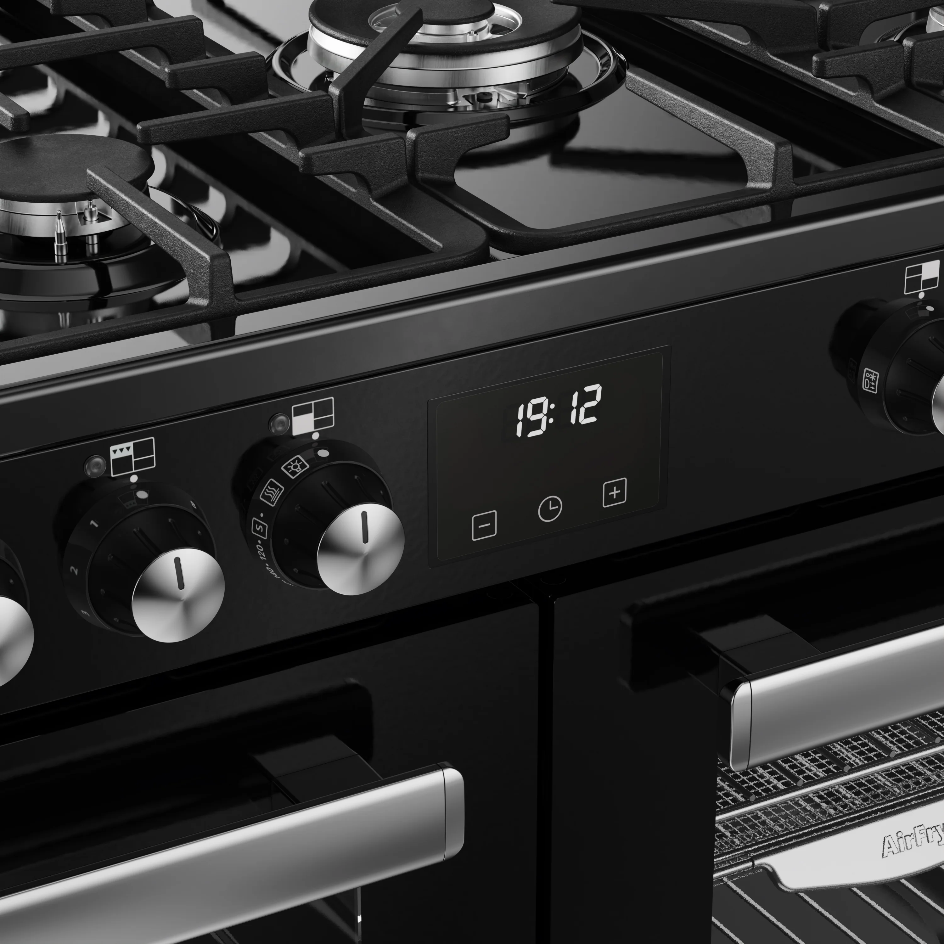 Belling RCA Cookcentre 100DF 100cm Dual Fuel Range Cooker 444411799 Black - Image 8