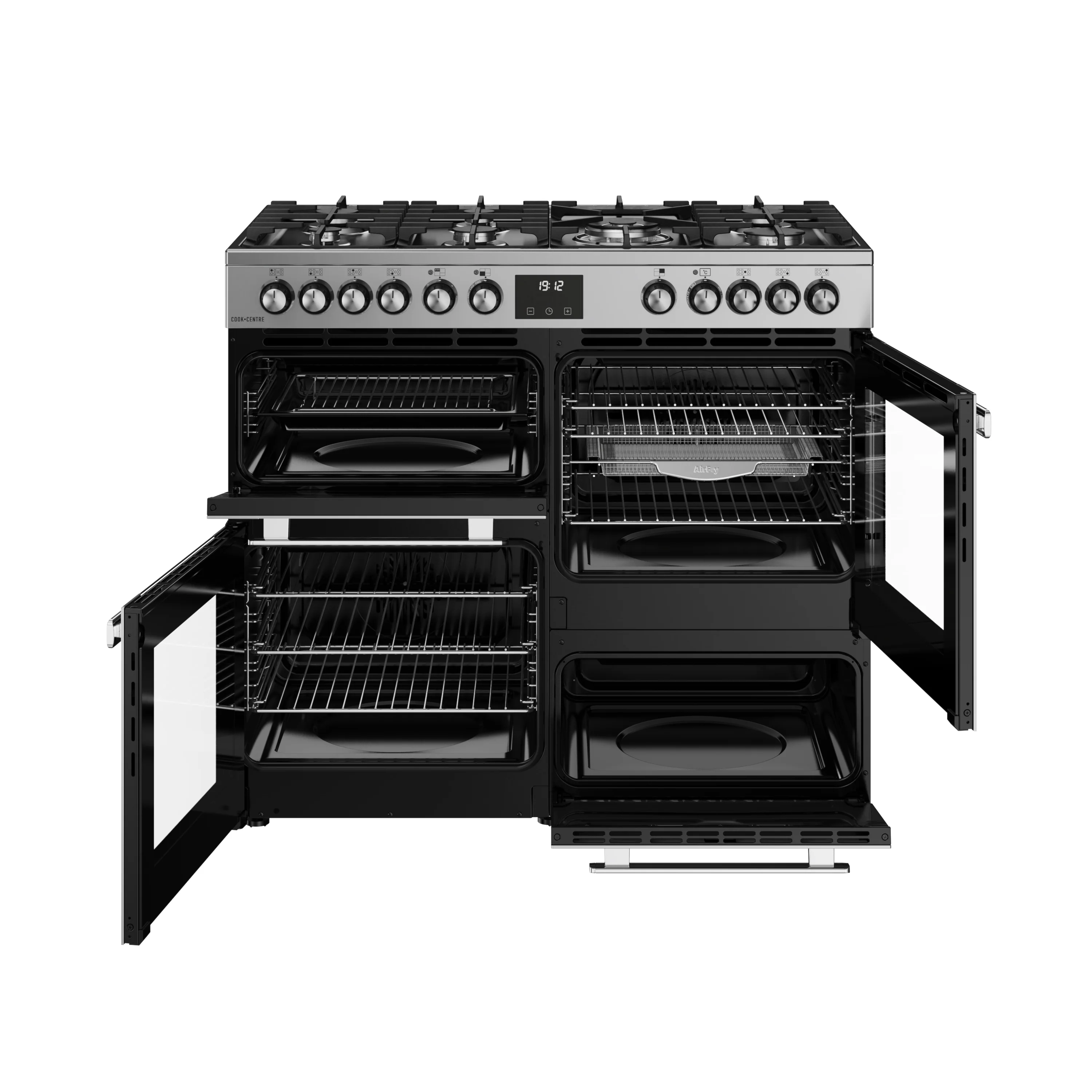 Belling RCA Cookcentre 100DF 100cm Dual Fuel Range Cooker 444411800 Stainless Steel - Image 4