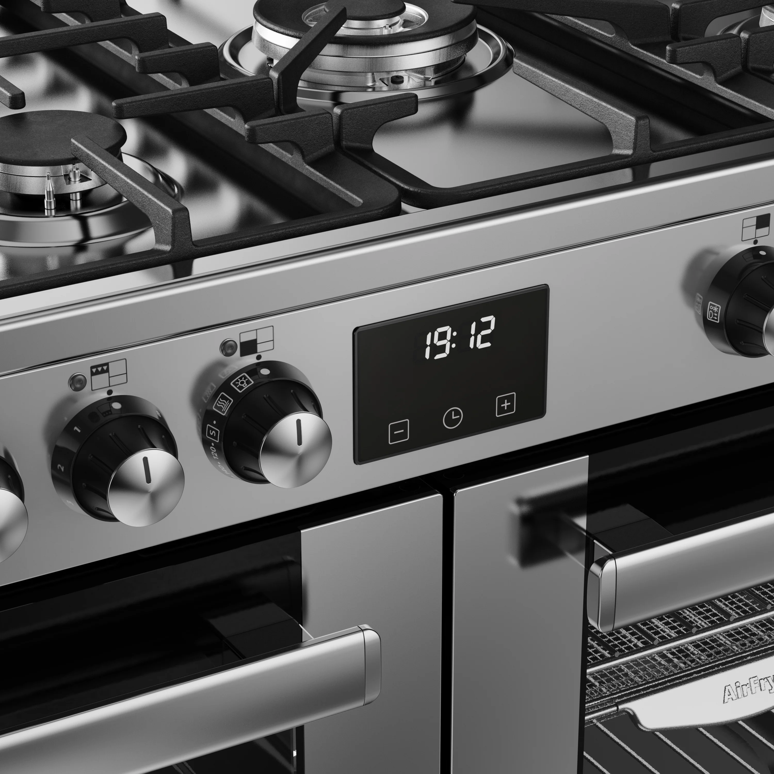 Belling RCA Cookcentre 100DF 100cm Dual Fuel Range Cooker 444411800 Stainless Steel - Image 7