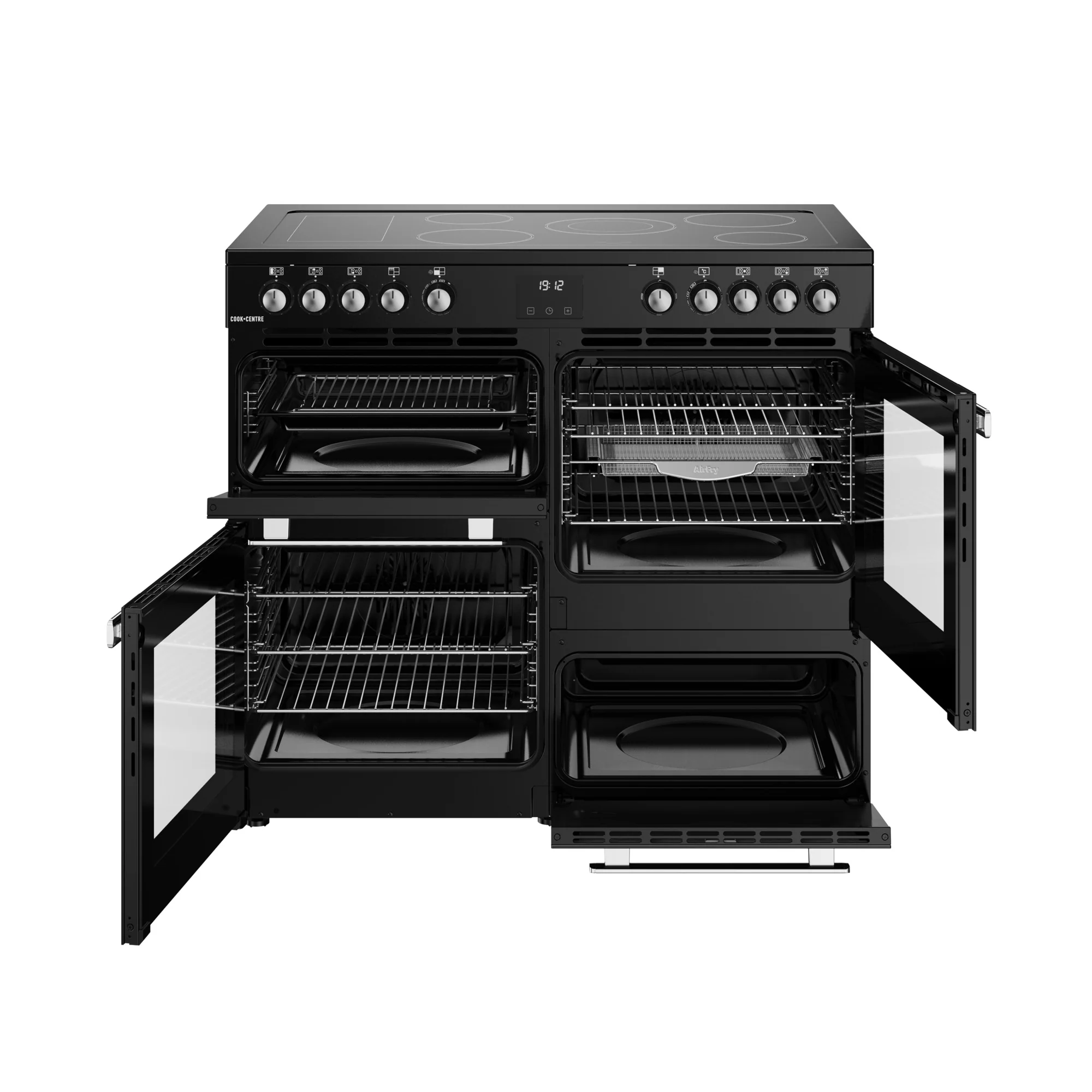 Belling RCA Cookcentre 100E 100cm Ceramic Range Cooker 444411797 Black - Image 8