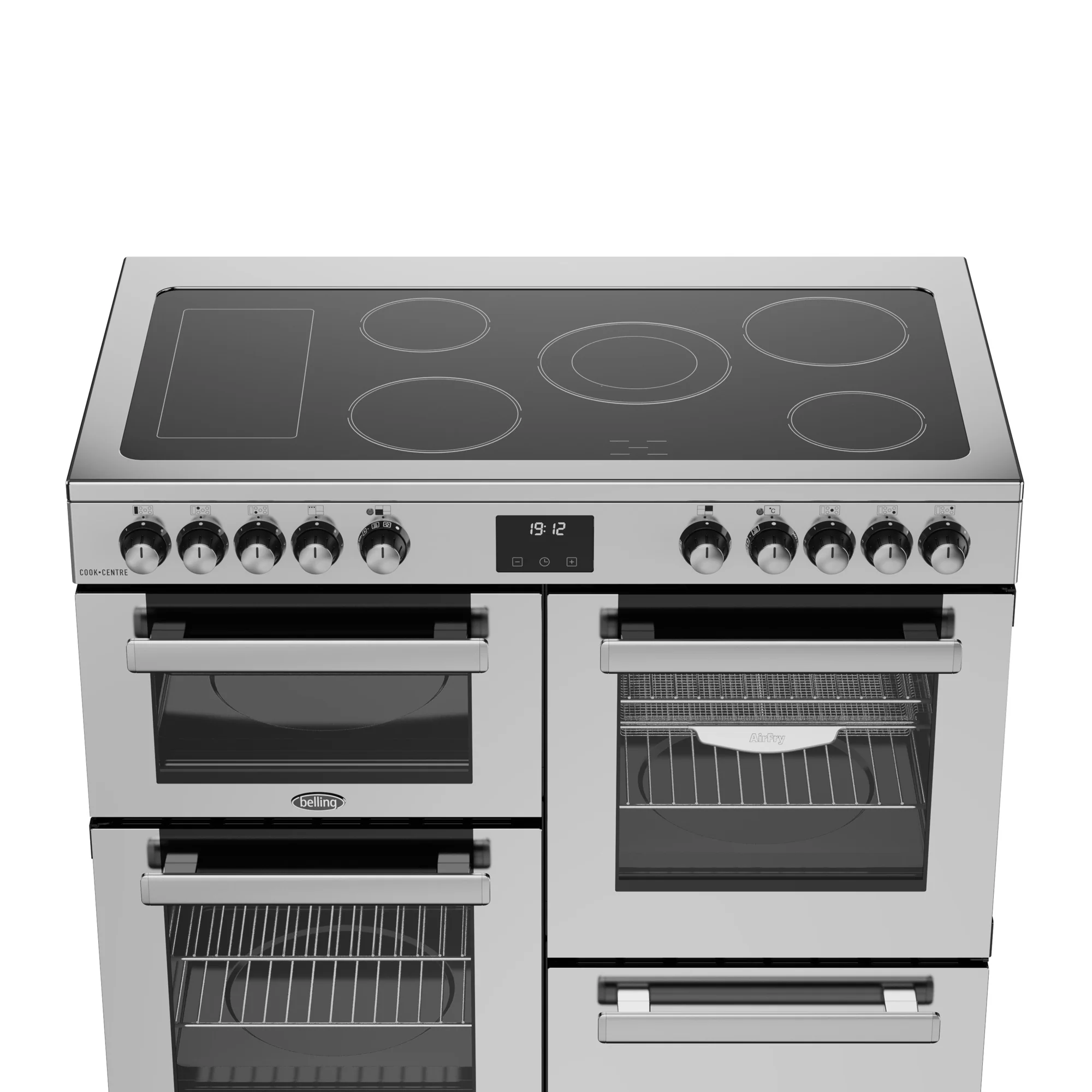 Belling RCA Cookcentre 100E 100cm Ceramic Range Cooker 444411798 Stainless Steel - Image 5