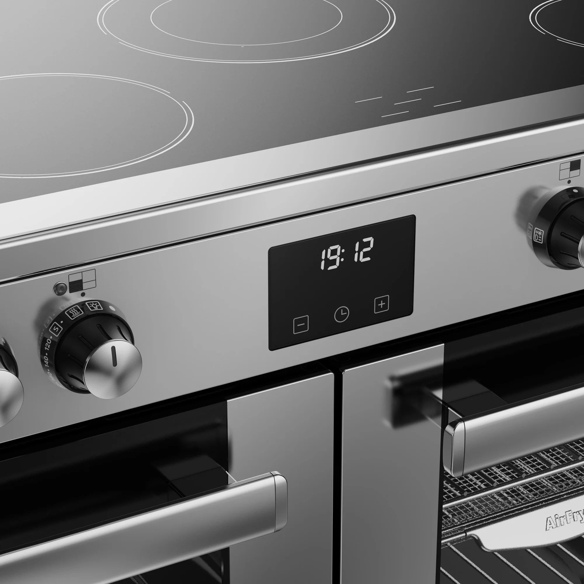 Belling RCA Cookcentre 100E 100cm Ceramic Range Cooker 444411798 Stainless Steel - Image 6