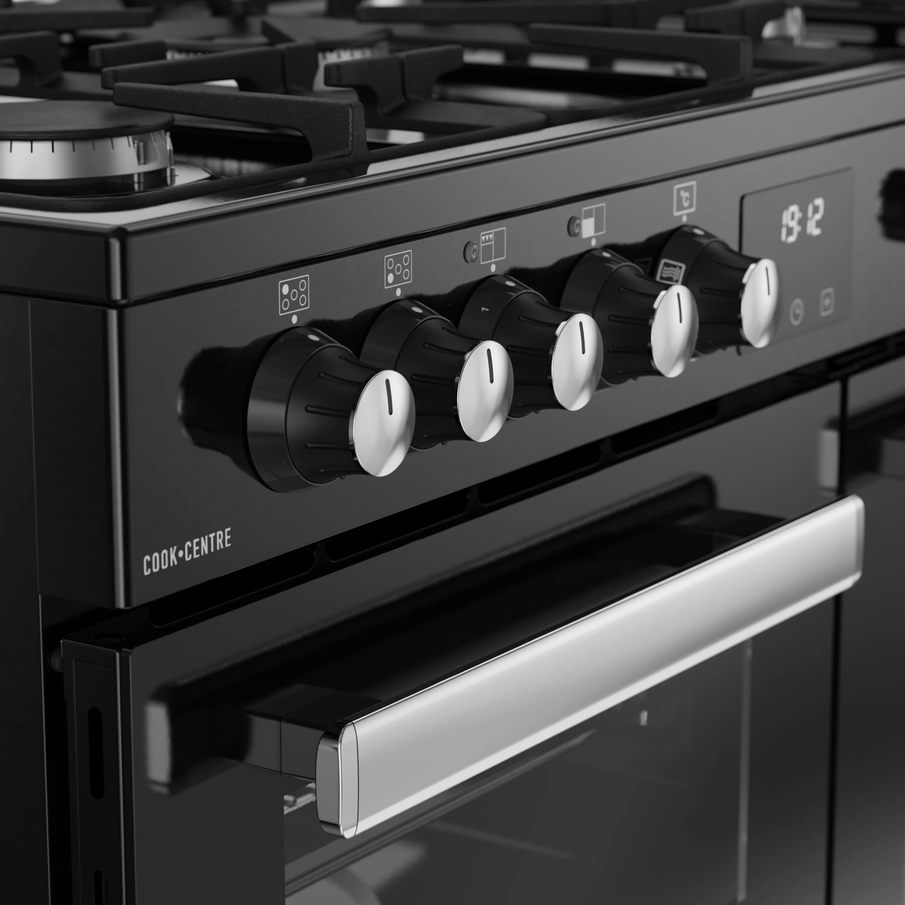 Belling RCA Cookcentre 90DF 90cm Dual Fuel Range Cooker 444411793 Black - Image 5