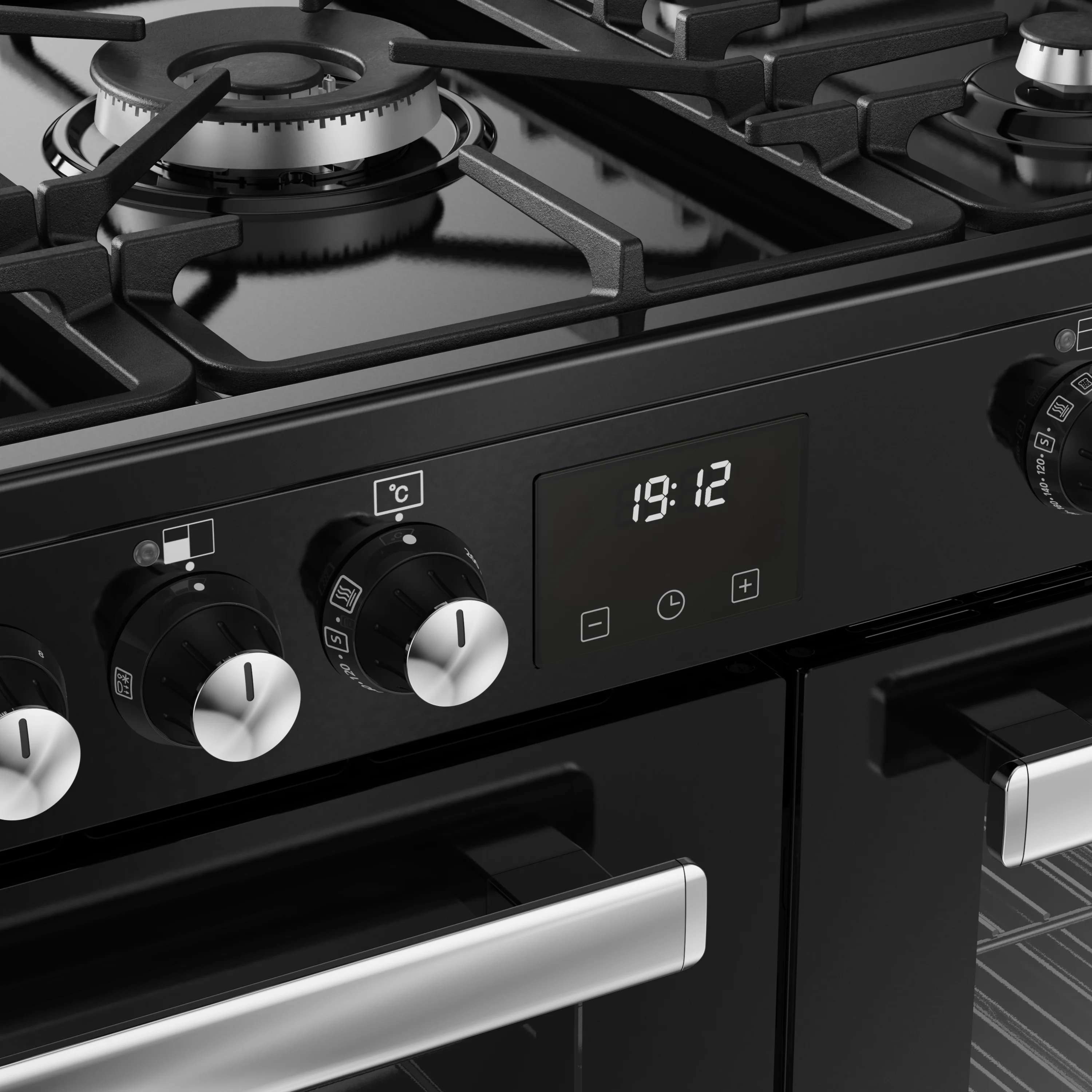 Belling RCA Cookcentre 90DF 90cm Dual Fuel Range Cooker 444411793 Black - Image 6