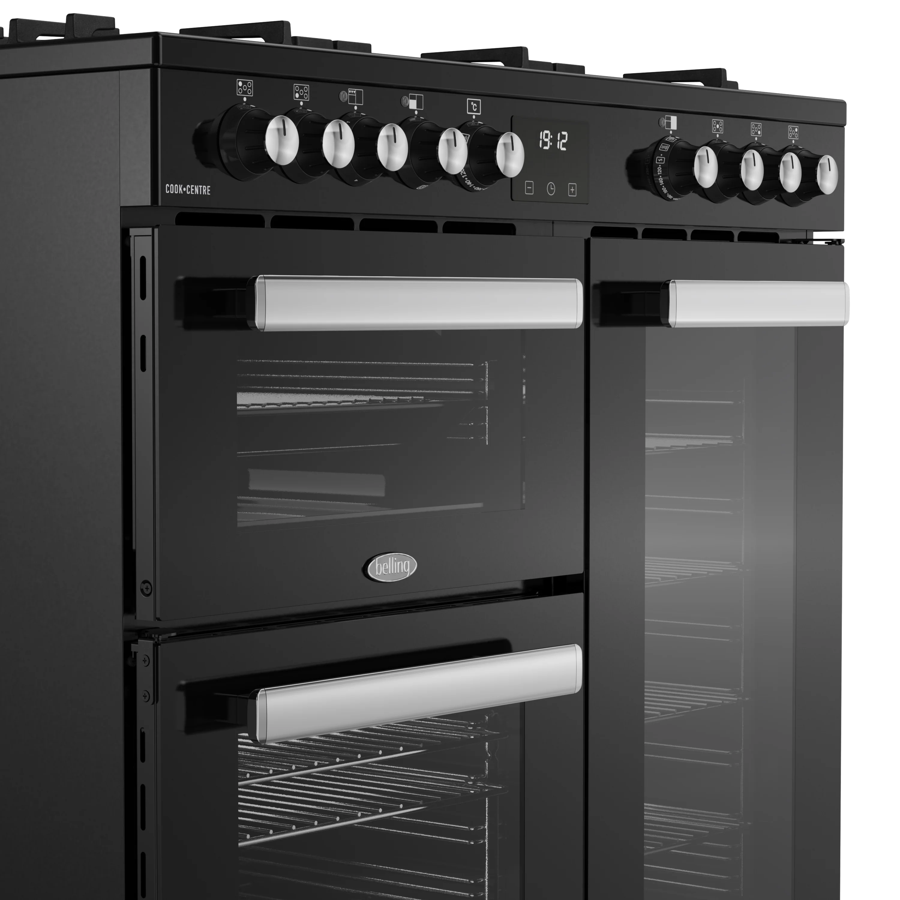 Belling RCA Cookcentre 90DF 90cm Dual Fuel Range Cooker 444411793 Black - Image 7