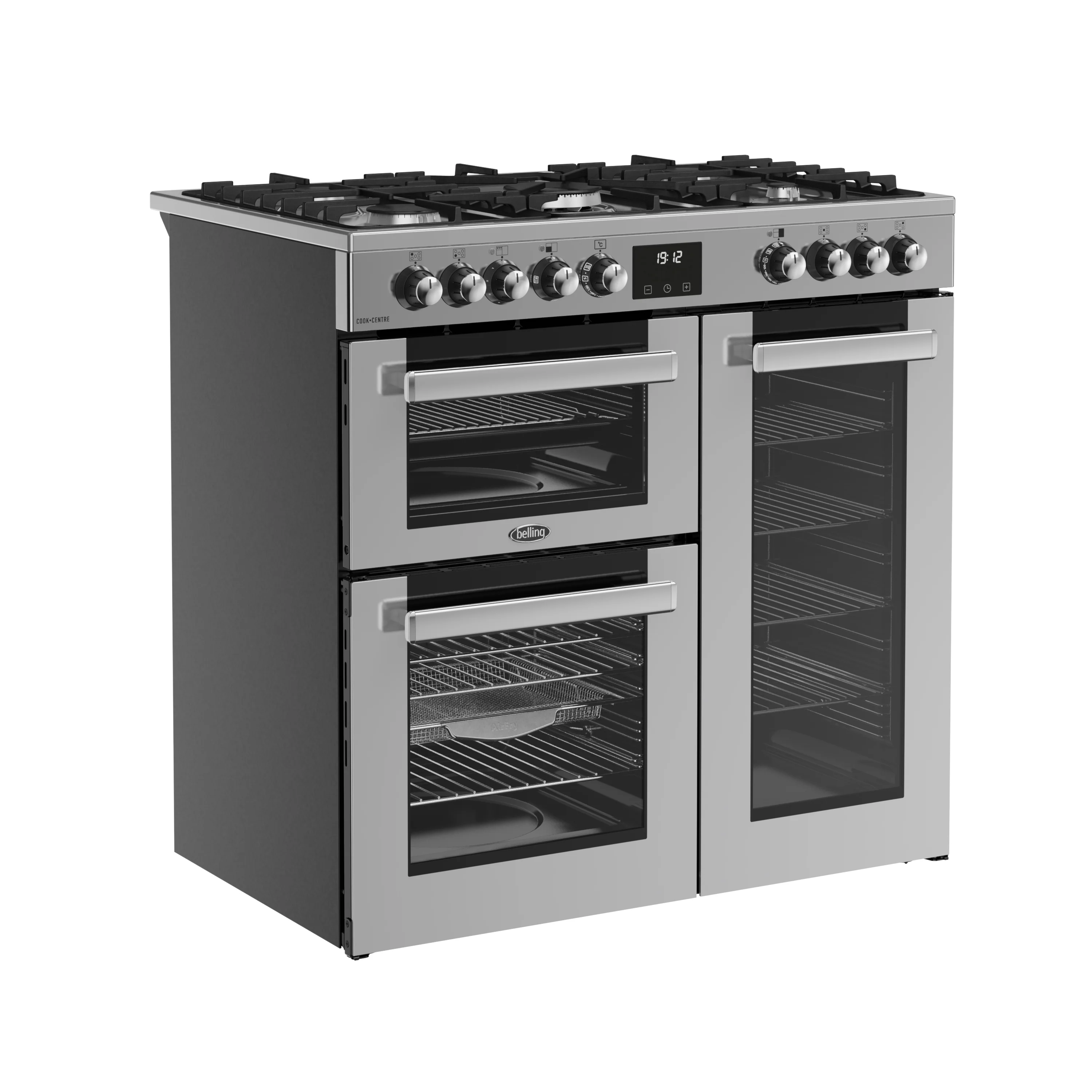 Belling RCA Cookcentre 90DF 90cm Dual Fuel Range Cooker 444411794 Stainless Steel - Image 2