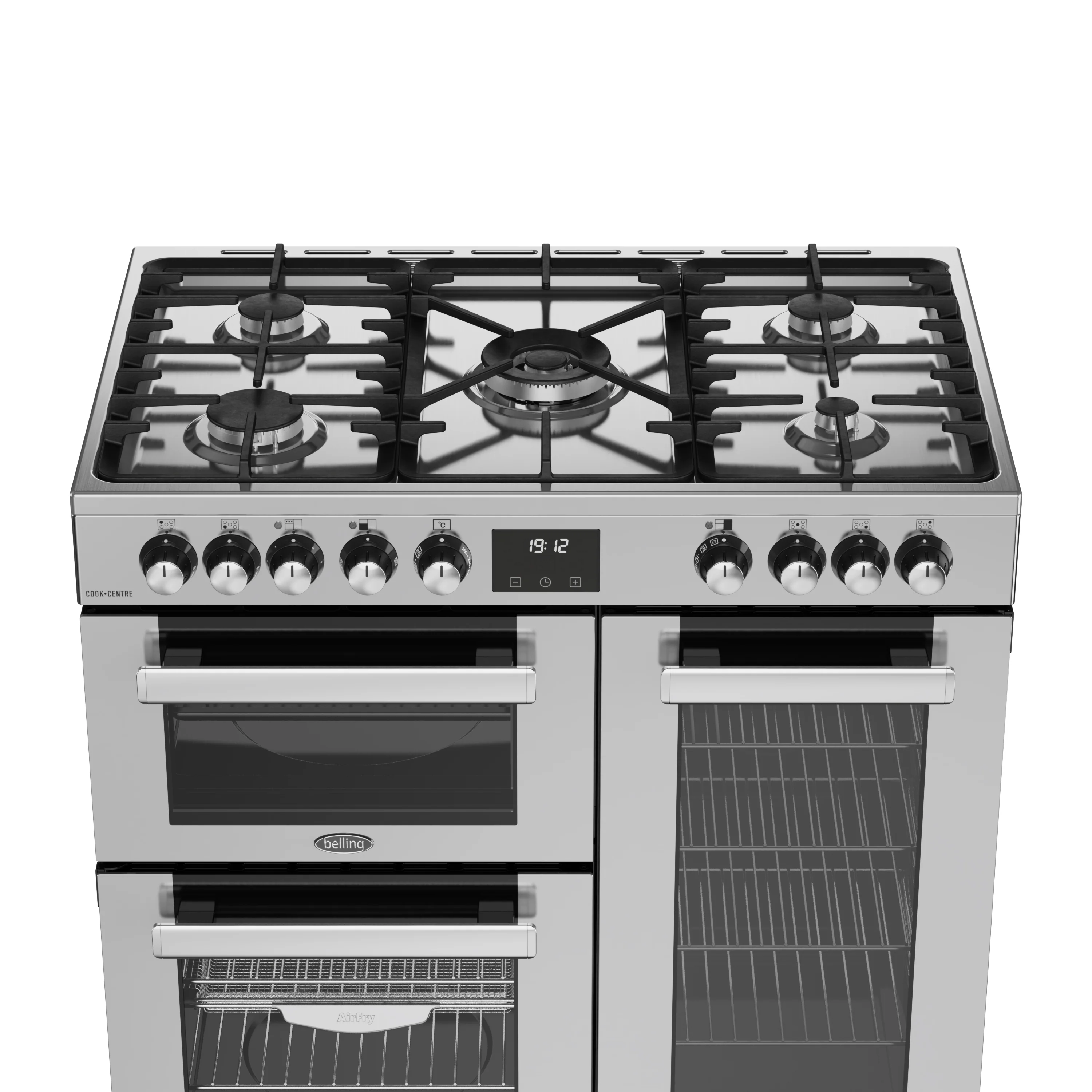 Belling RCA Cookcentre 90DF 90cm Dual Fuel Range Cooker 444411794 Stainless Steel - Image 4