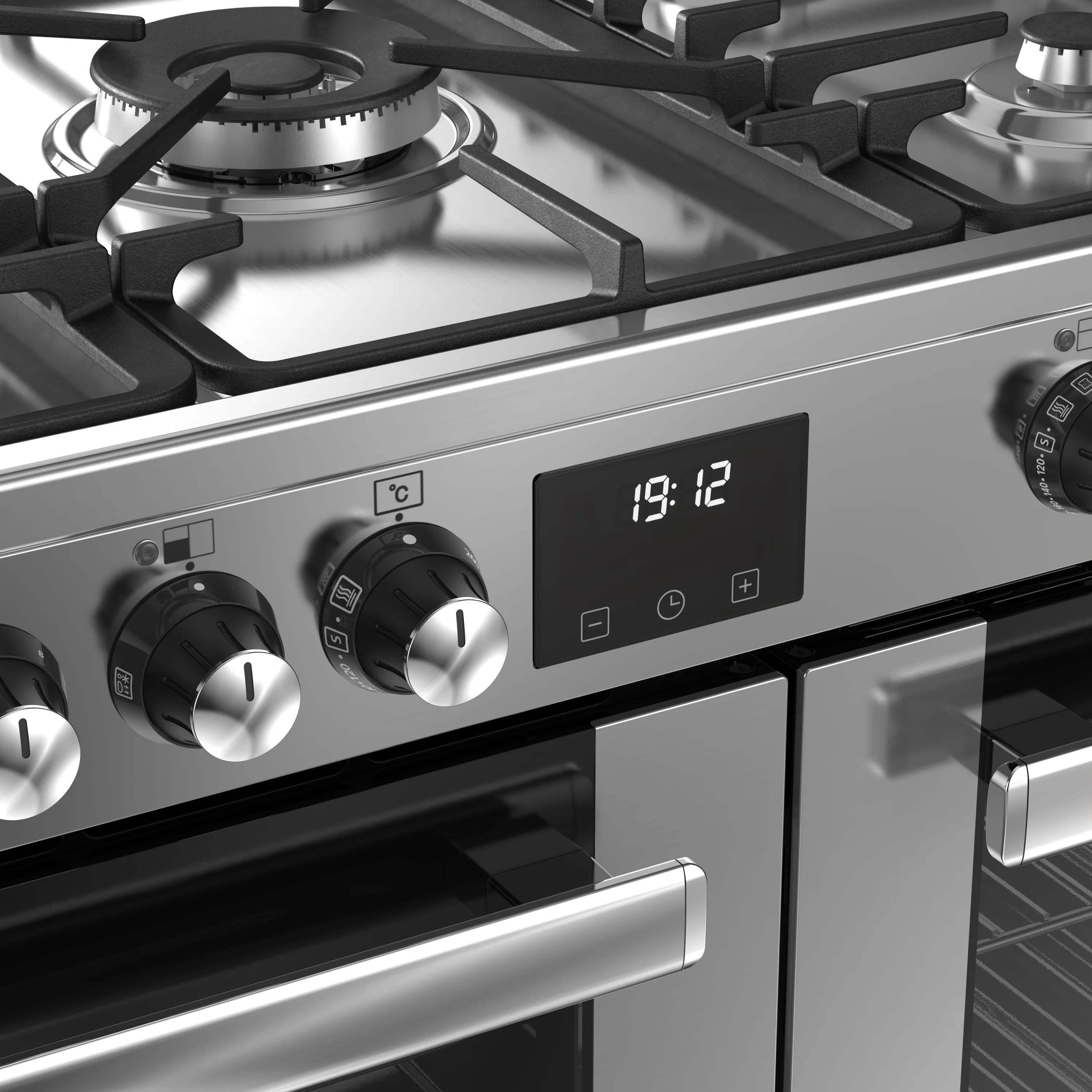 Belling RCA Cookcentre 90DF 90cm Dual Fuel Range Cooker 444411794 Stainless Steel - Image 6