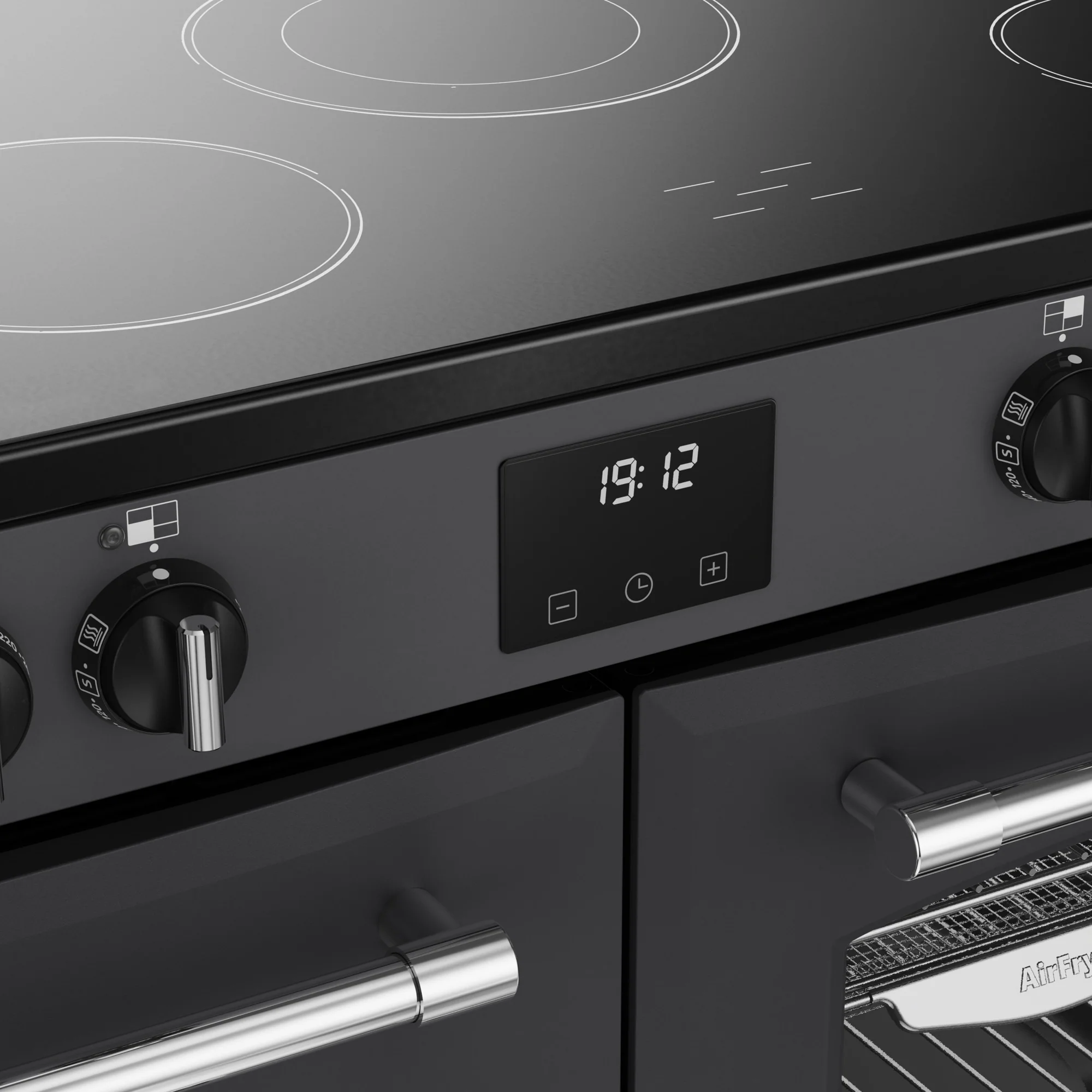 Belling RCA Farmhouse 100E 100cm Ceramic Range Cooker 444411825 Anthracite - Image 6