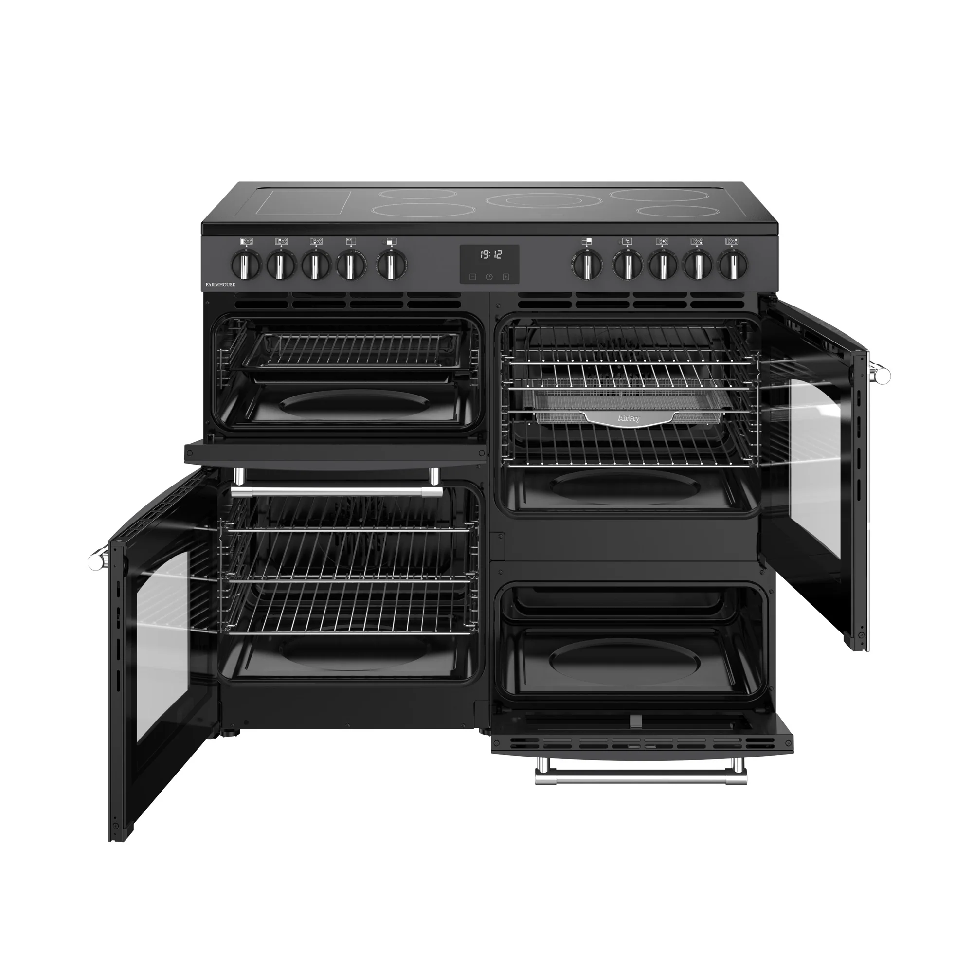Belling RCA Farmhouse 100E 100cm Ceramic Range Cooker 444411825 Anthracite - Image 8