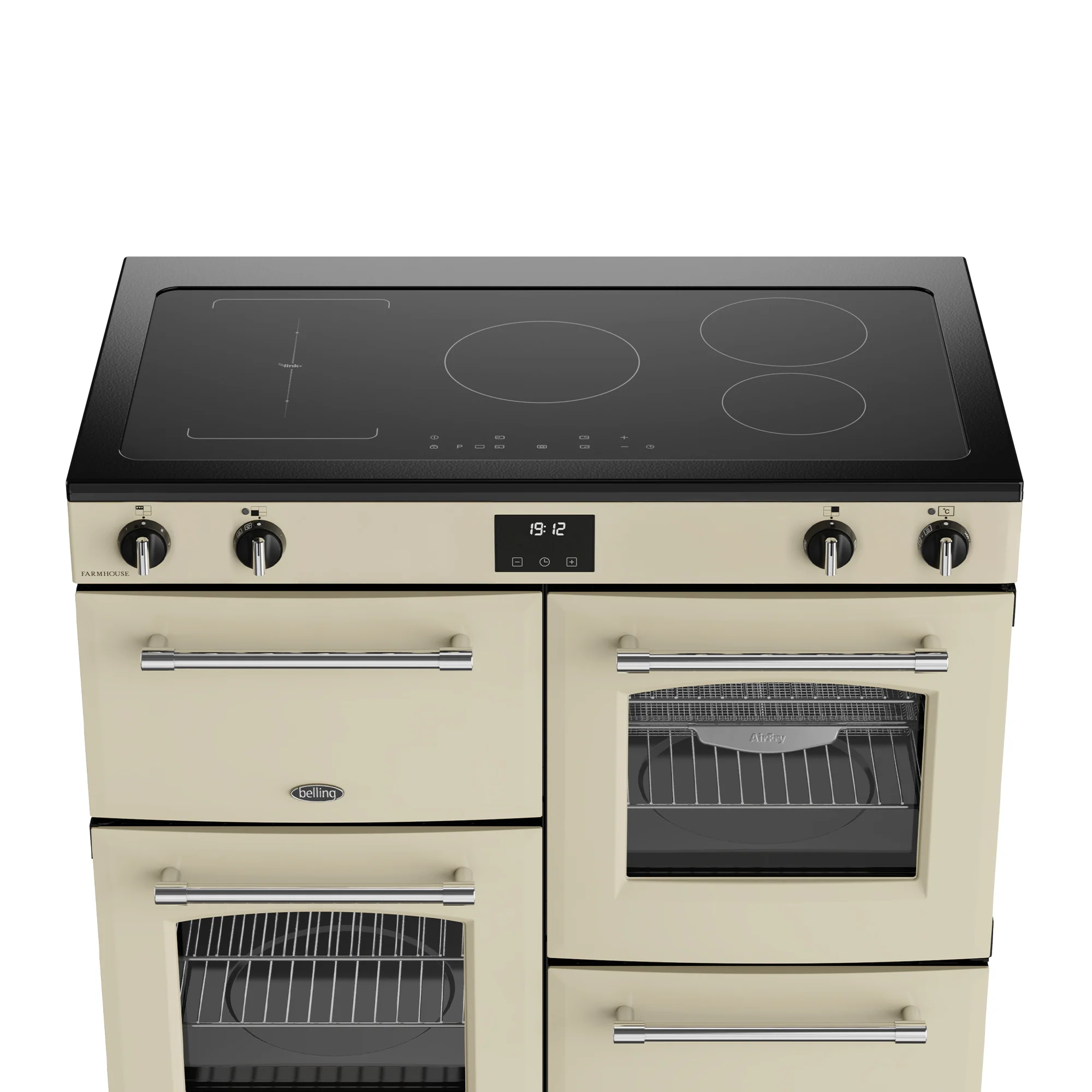 Belling RCA Farmhouse 100Ei 100cm Induction Range Cooker 444411833 Cream - Image 3