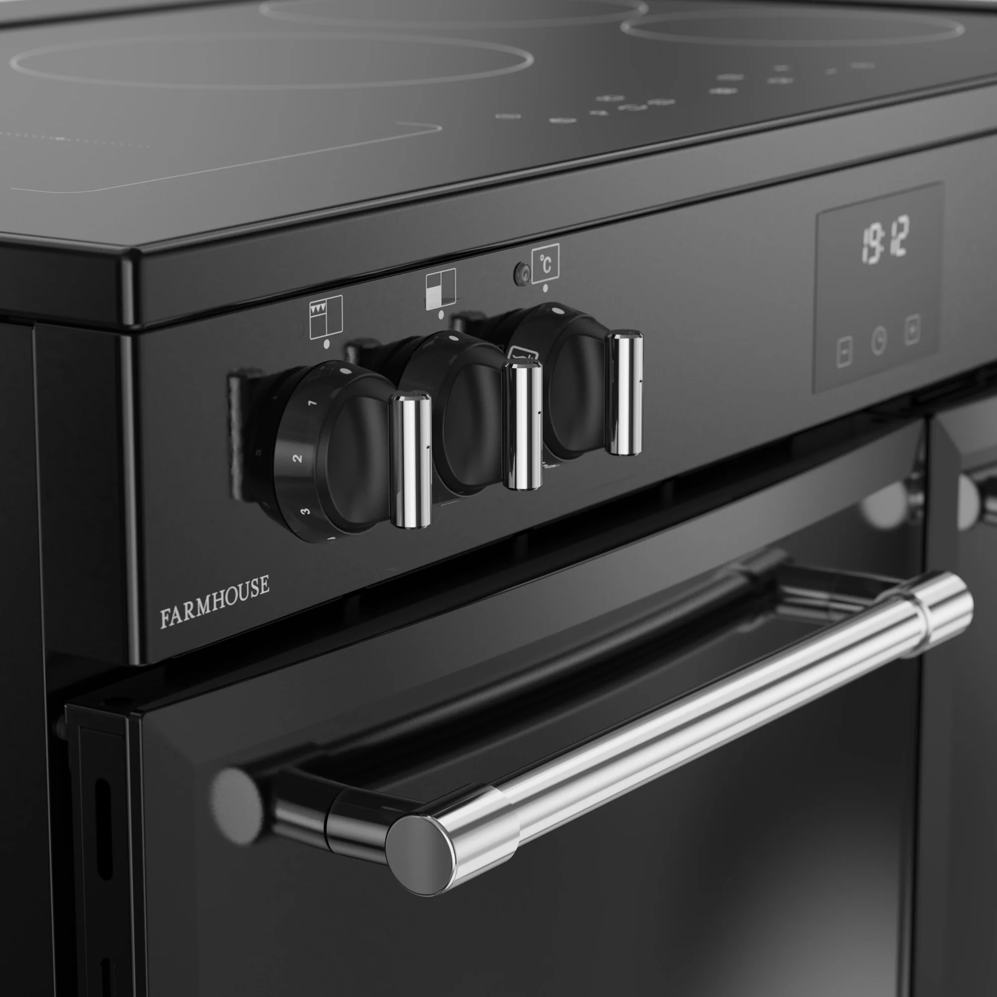 Belling RCA Farmhouse 90Ei 90cm Induction Range Cooker 444411823 Black - Image 5