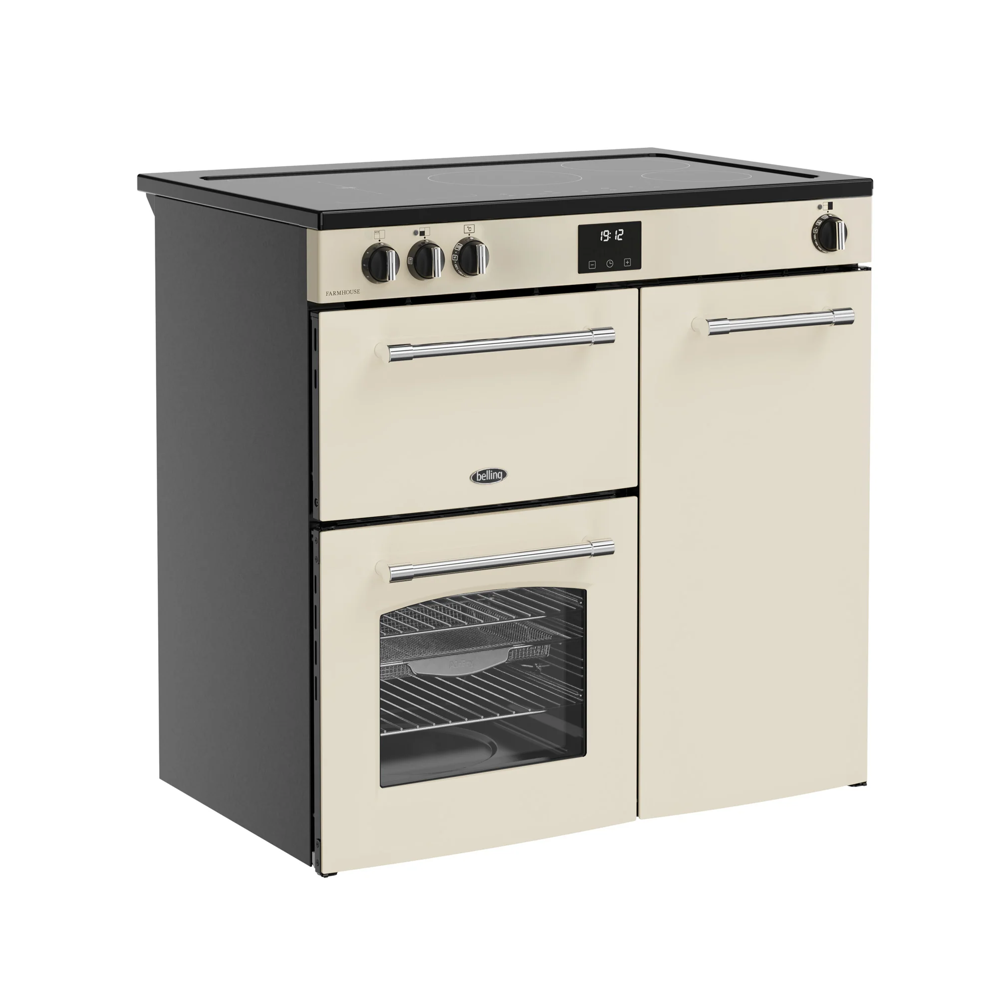 Belling RCA Farmhouse 90Ei 90cm Induction Range Cooker 444411824 Cream - Image 2