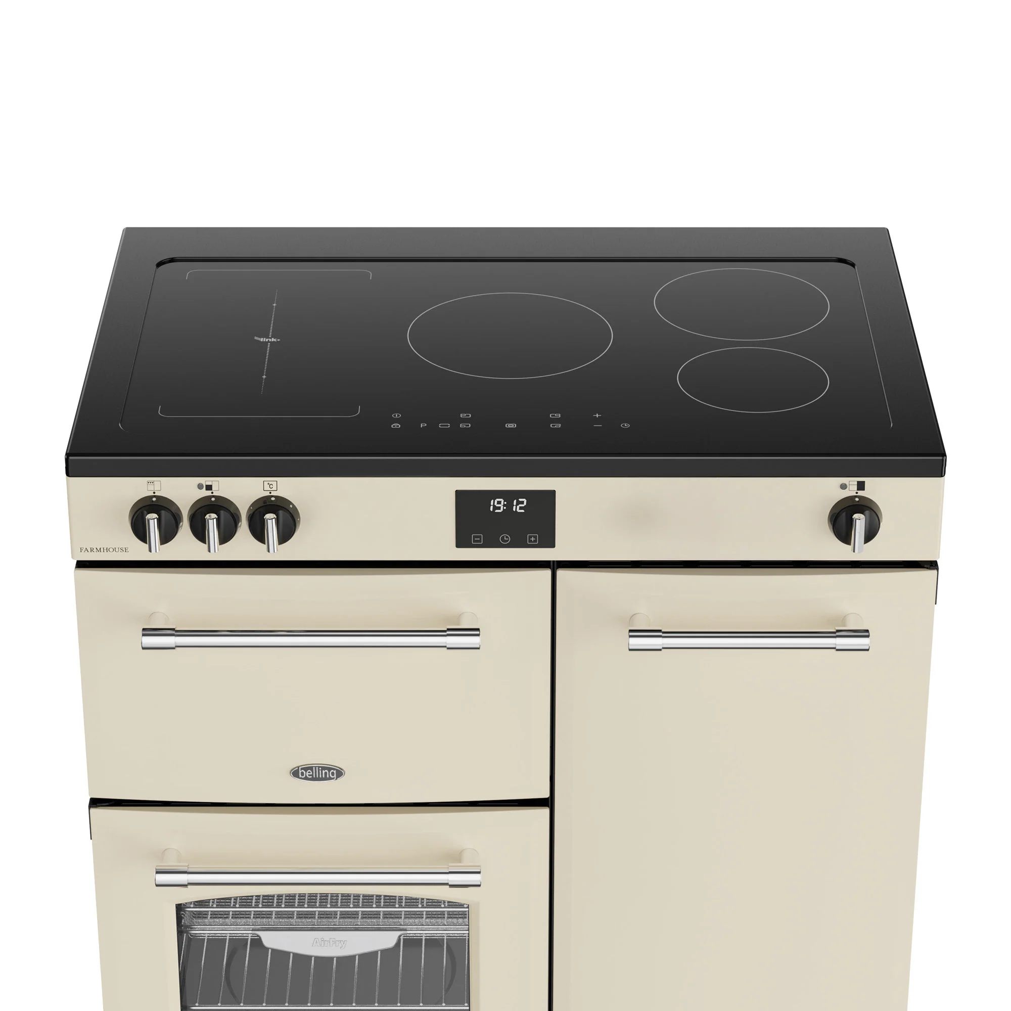 Belling RCA Farmhouse 90Ei 90cm Induction Range Cooker 444411824 Cream - Image 3