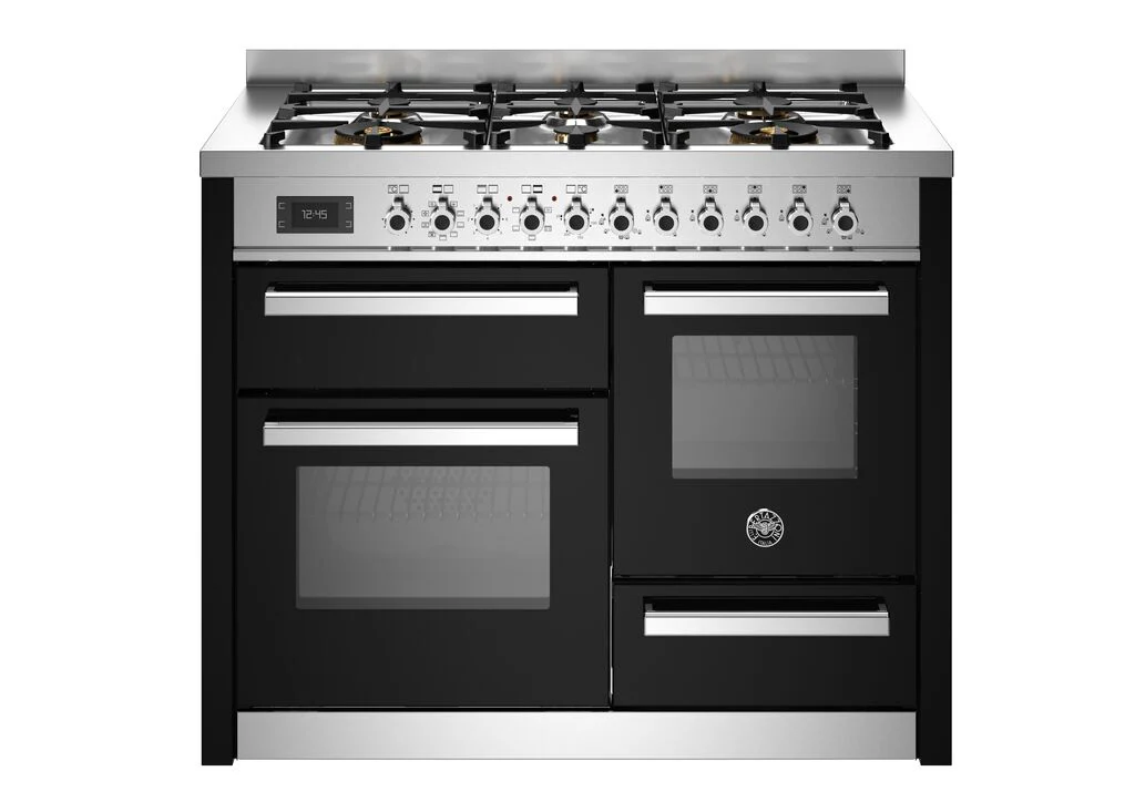 Bertazzoni Professional 110cm Dual Fuel Range Cooker PRO116L3ENET Nero