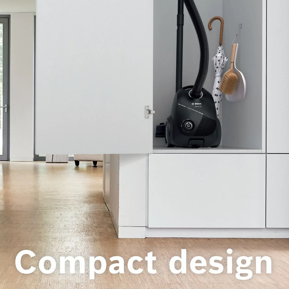 Bosch BGBS2BA1GB 600W 3kg Bagged Cylinder Vacuum Cleaner - Black - Image 4