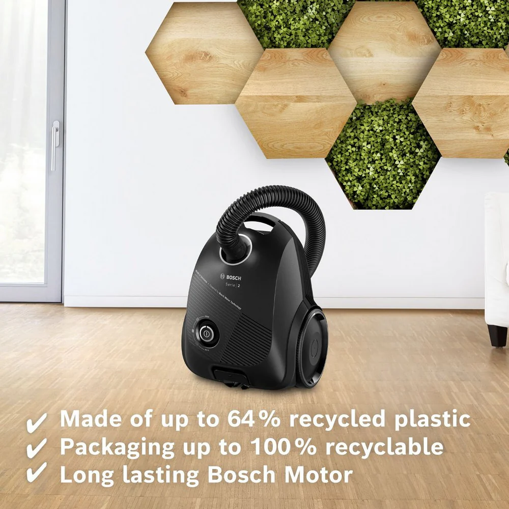 Bosch BGBS2BA1GB 600W 3kg Bagged Cylinder Vacuum Cleaner - Black - Image 7