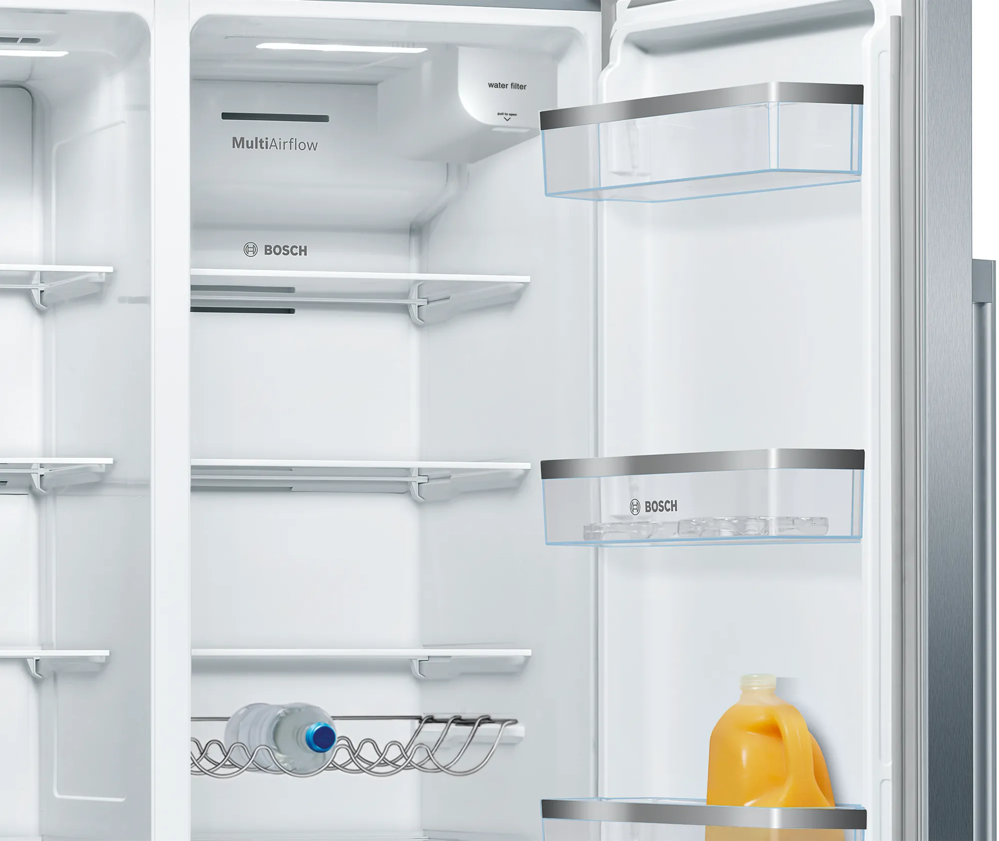 Bosch Series 6 KAD93AIERG Stainless Steel Plumbed American Fridge Freezer - Image 3
