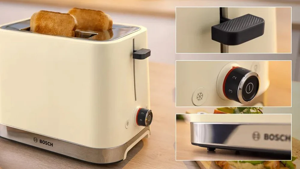 Bosch TAT4M227GB 2 Slice Toaster - Cream - Image 3
