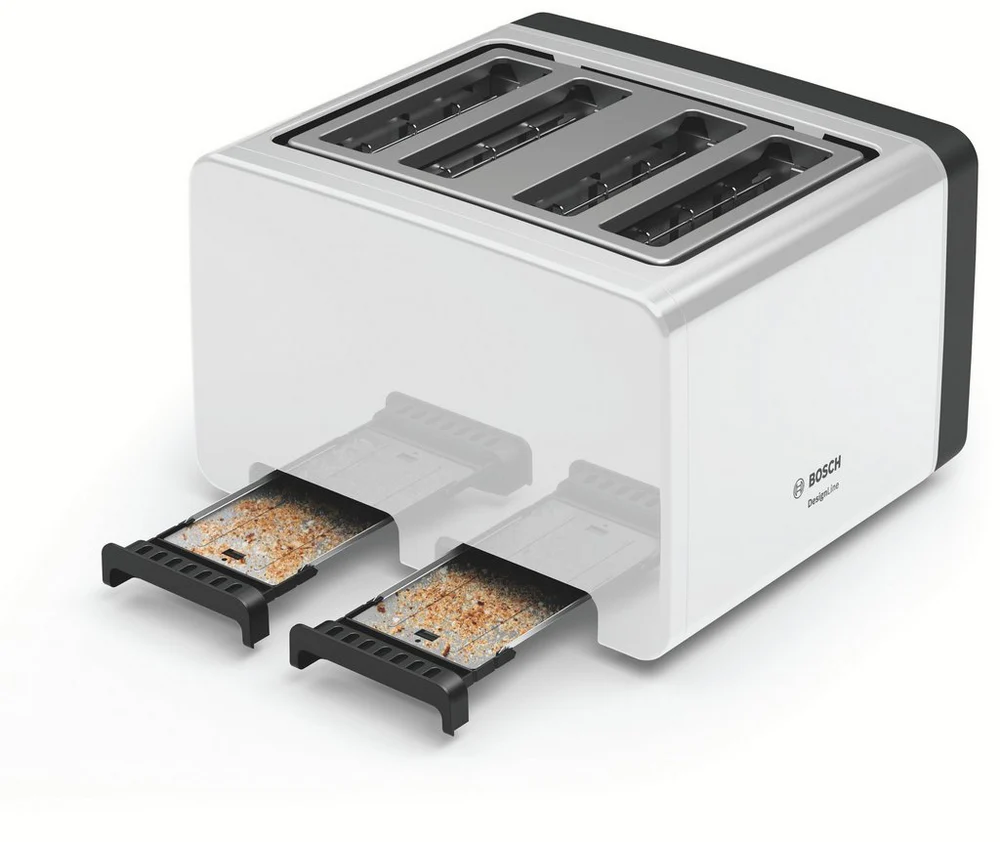 Bosch TAT5P441GB 4 Slice Toaster - White - Image 2
