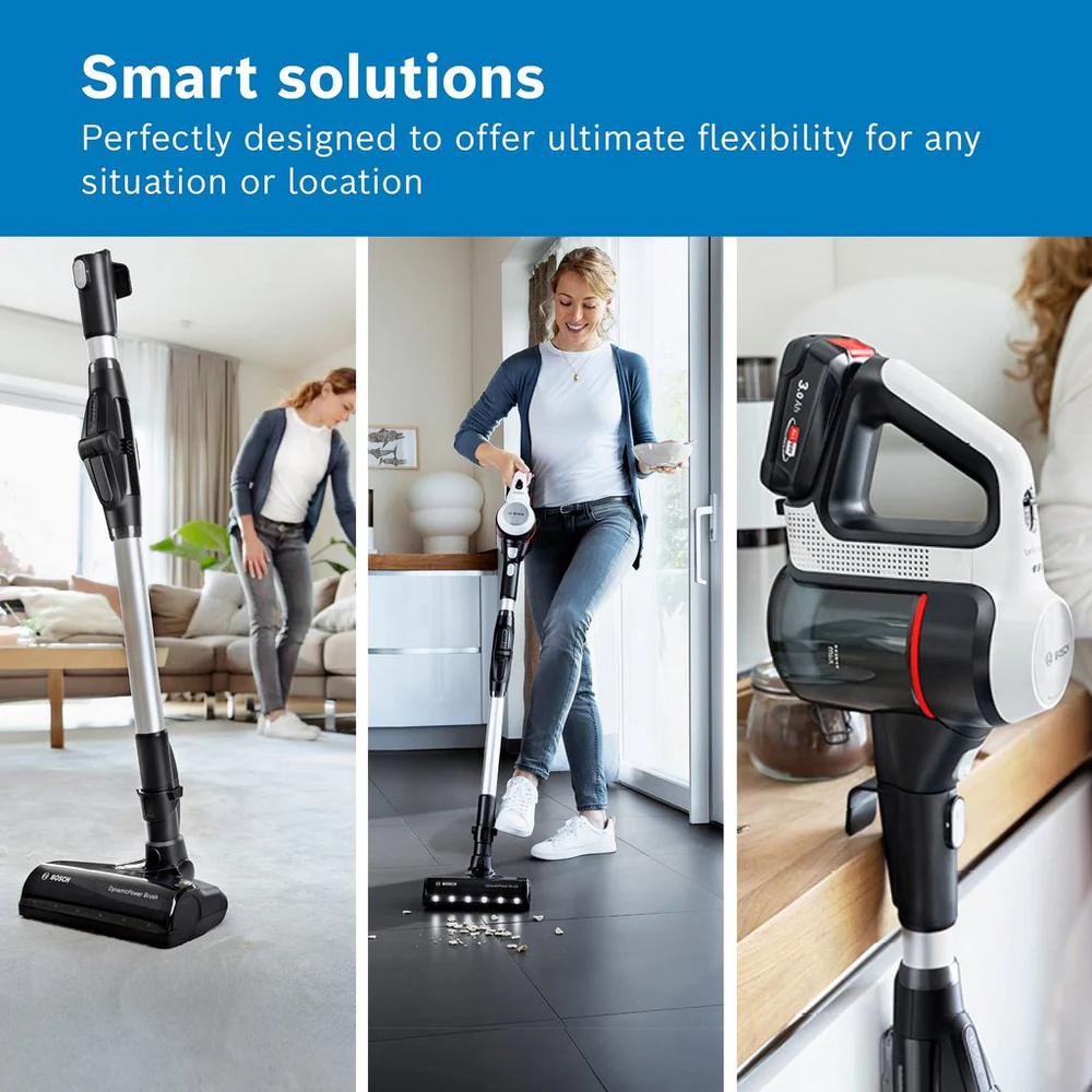 Bosch Unlimited 7 BCS712GB Cordless Vacuum Cleaner - White & Black - Image 2