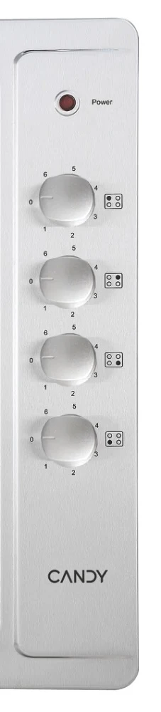 Candy CLE64KX 60cm Hot Plate Hob - Stainless Steel - Image 2