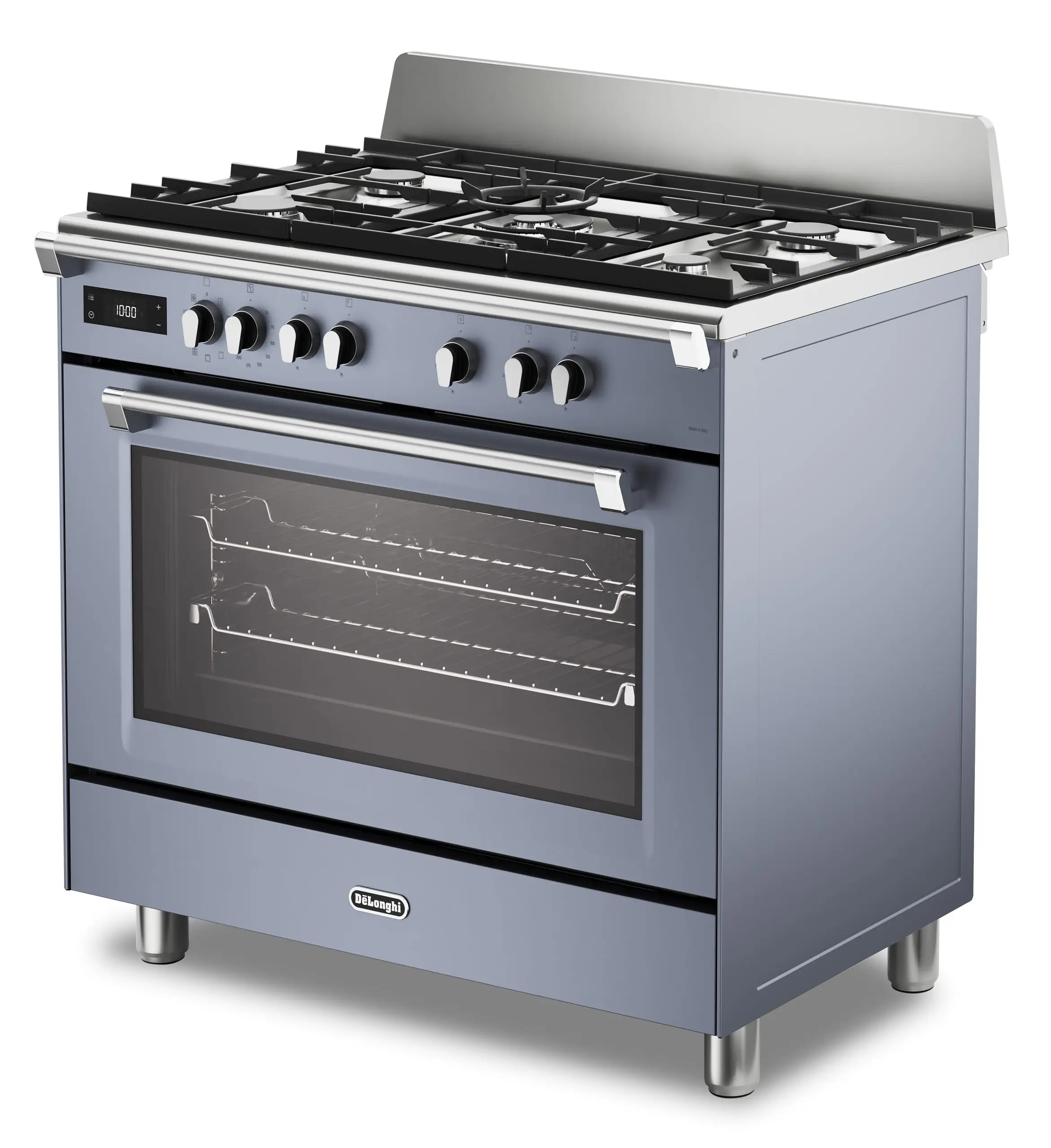 DeLonghi Bassano BS965MXS 90cm Single Cavity Dual Fuel Range Cooker Slate Grey - Image 3