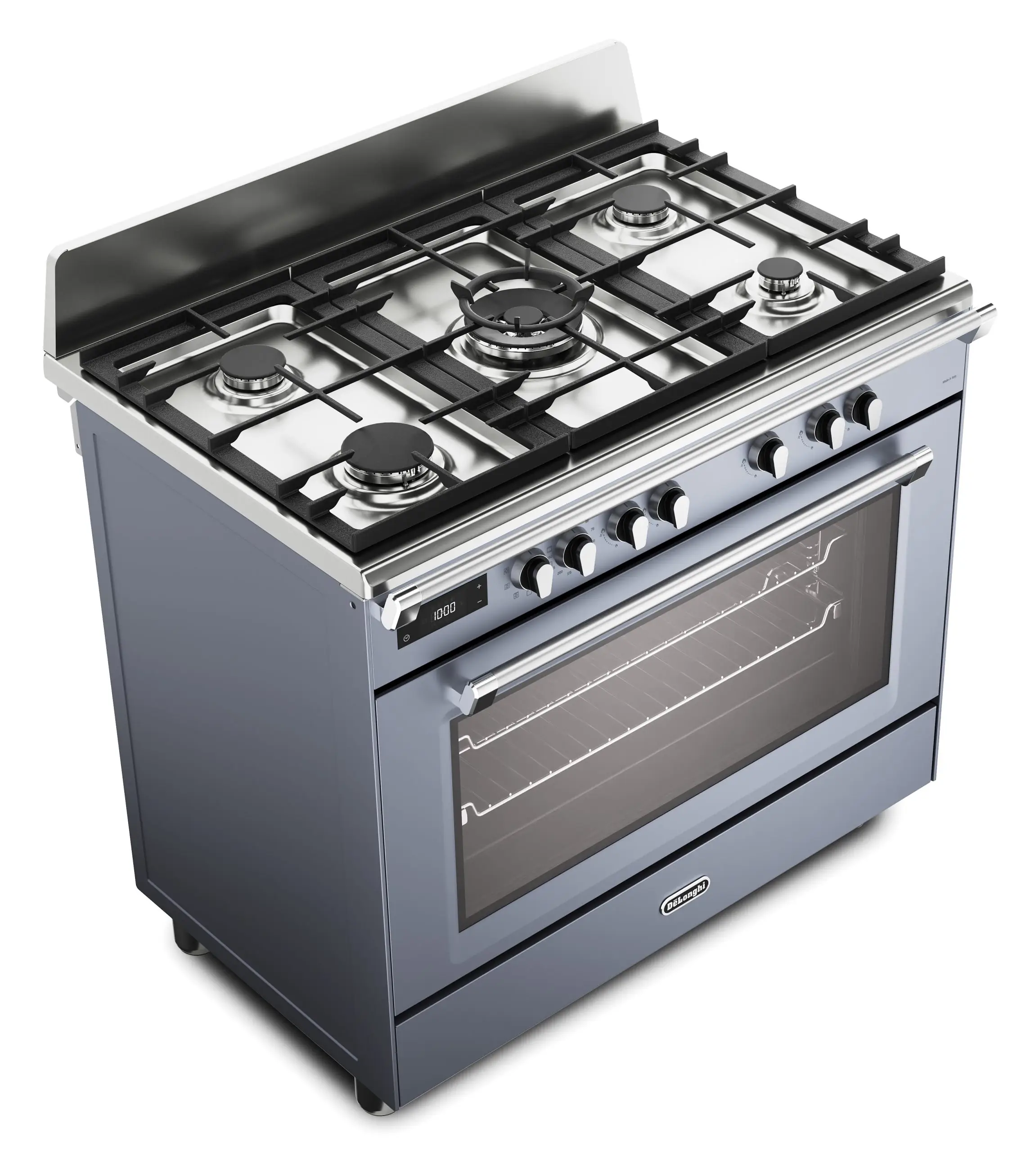 DeLonghi Bassano BS965MXS 90cm Single Cavity Dual Fuel Range Cooker Slate Grey - Image 5