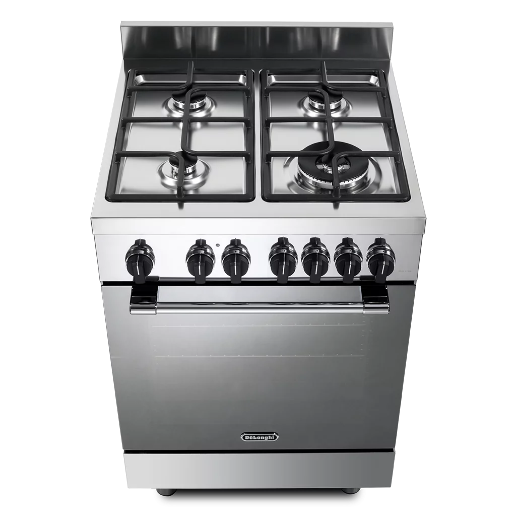 DeLonghi DSC626MLX-1 Bright Stainless Steel Modern  60cm Single Cavity Dual Fuel Range Style Cooker - Image 4