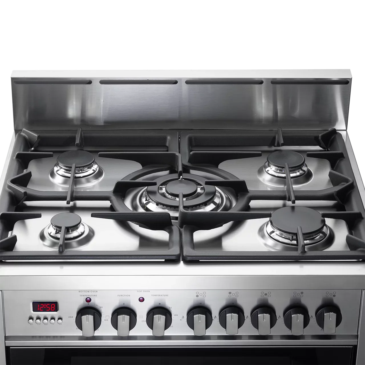 DeLonghi Modern 70cm Double Oven Dual Fuel Range-Style Cooker DDC707DF Stainless Steel - Image 3