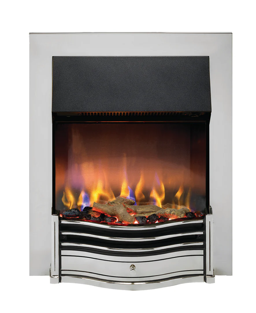 Dimplex DMF20CH Dumfries Optiflame3D Electric Inset Fire Chrome