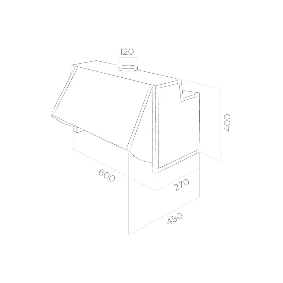 Elica INT-LED-SP 60cm Integrated Hood - Image 2