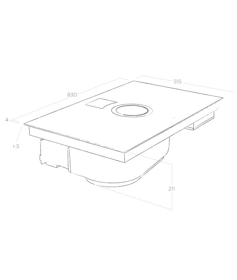 Elica NT-SWITCH-DO-WH Venting Hob - Image 4
