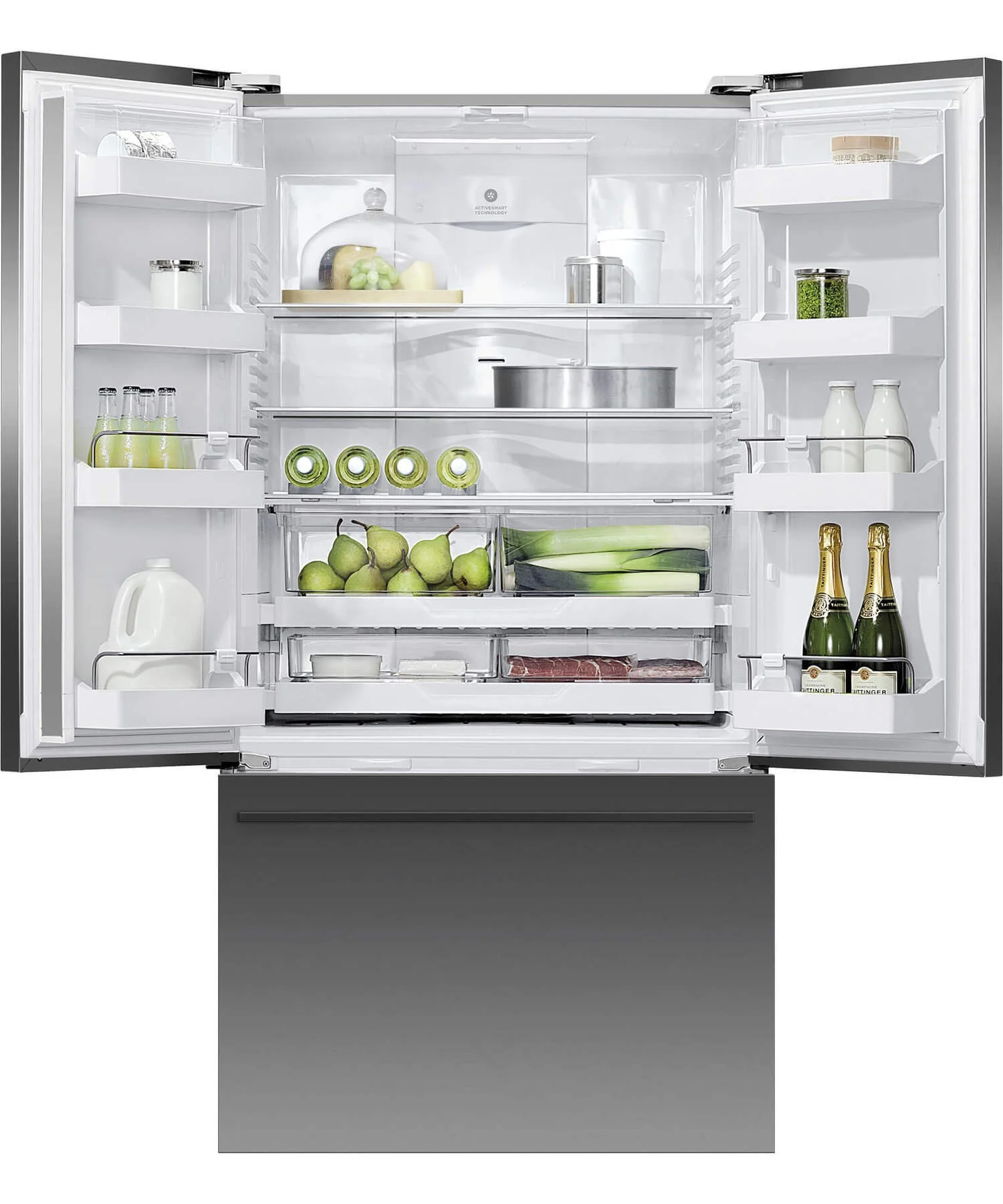 Fisher & Paykel Series 7 RF540ADUB7 Black Steel Plumbed American Fridge Freezer - Image 3