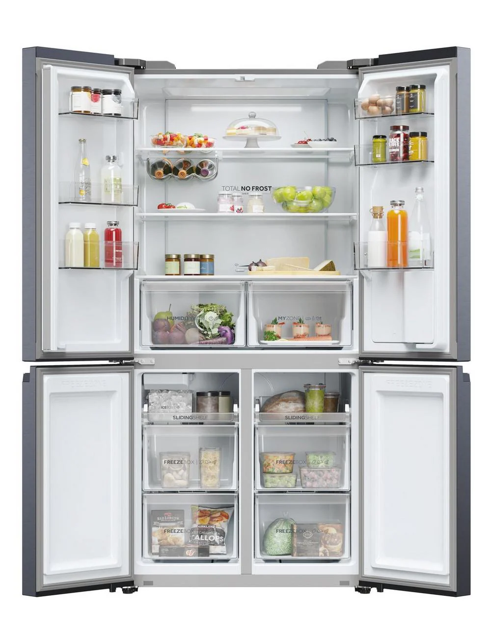 Haier Series 5 HCR5919EHMB Brushed Black Plumbed American Fridge Freezer - Image 4