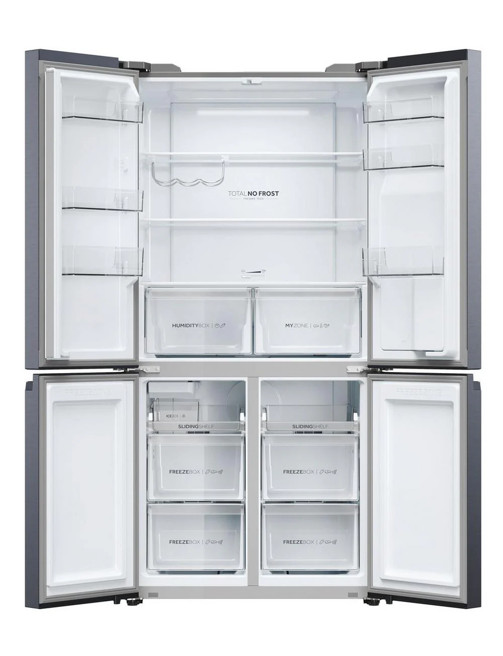 Haier Series 5 HCR5919EHMB Brushed Black Plumbed American Fridge Freezer - Image 5