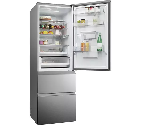 Haier HTW5618DWMG Series 5 Freestanding Fridge Freezer Gentleman Silver - Image 2
