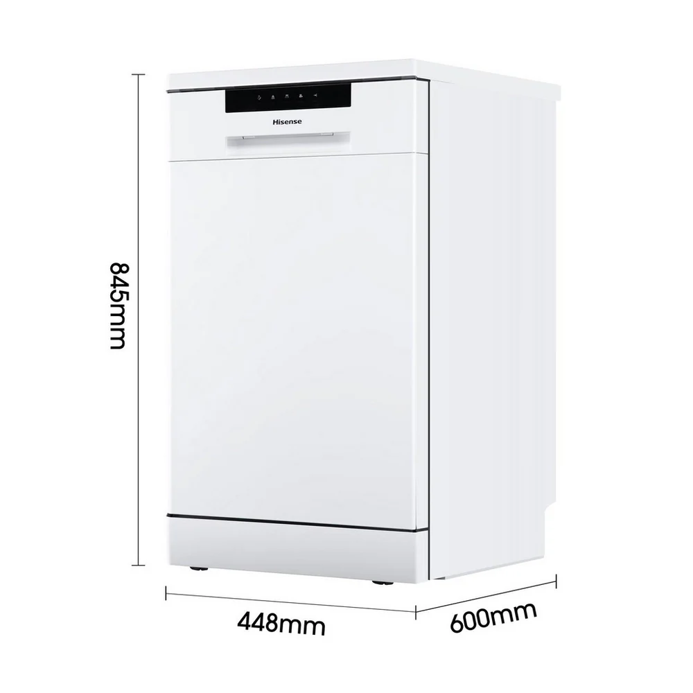 Hisense HS523E15WUK 10 Place Slimline Freestanding Dishwasher - Image 3
