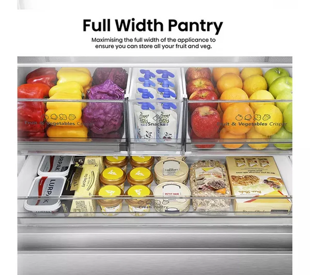 Hisense RF815N4SESE Plumbed Silver American Fridge Freezer - Image 7