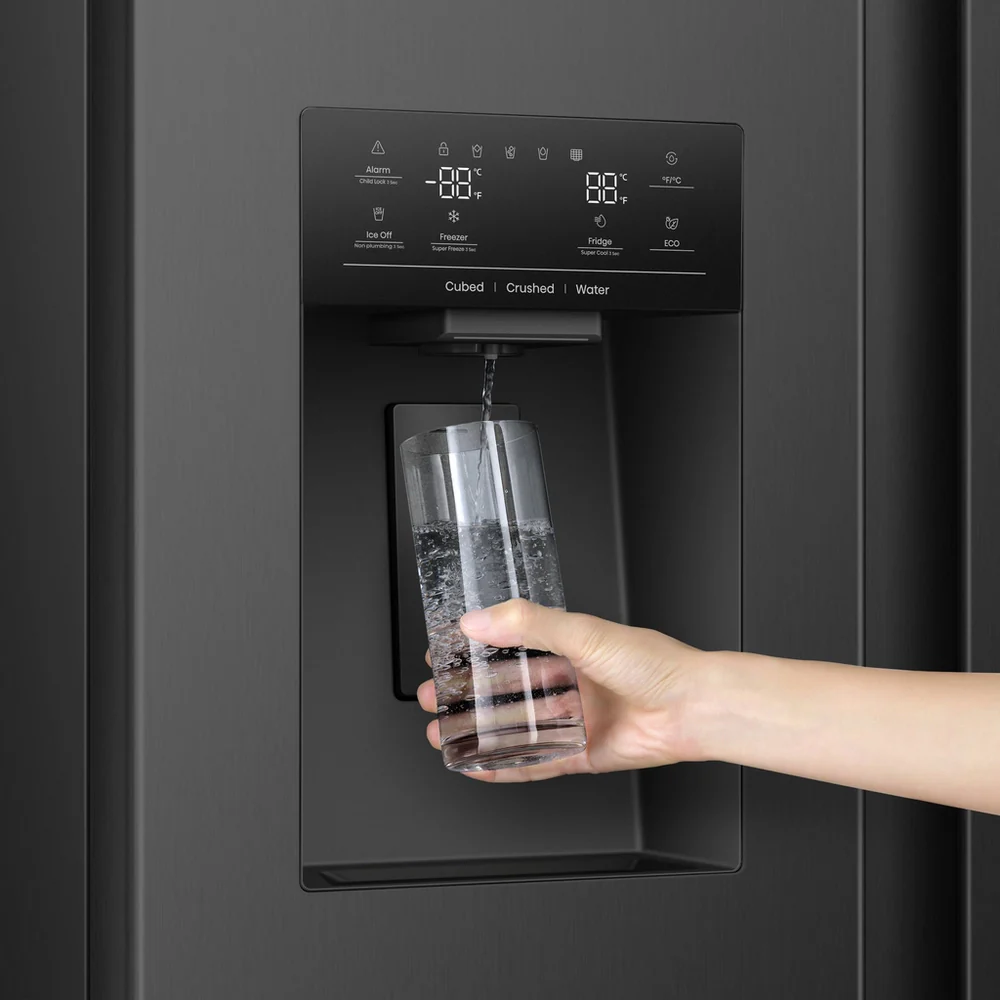 Hisense RS5P528STBE Non Plumbed Black American Fridge Freezer - Image 4