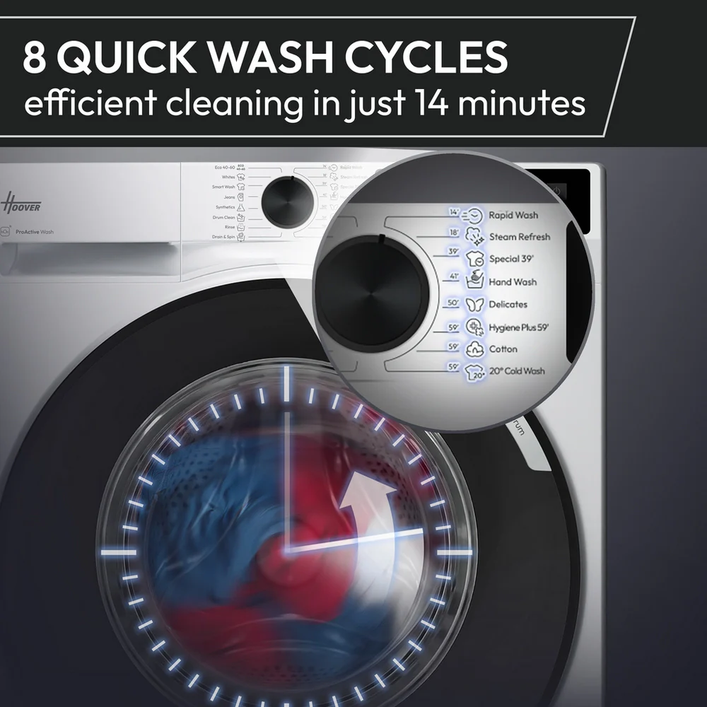 Hoover HGWD 485SB8C-80 8kg/5kg 1400rpm Washer Dryer - Image 8