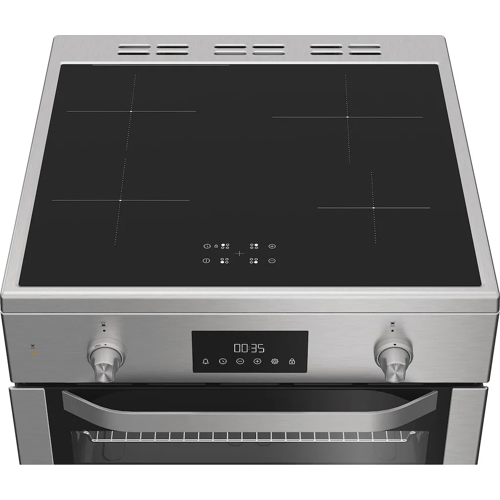 Hotpoint HDE6IDC2X Freestanding Electric Double Cooker Induction Hob - Image 3