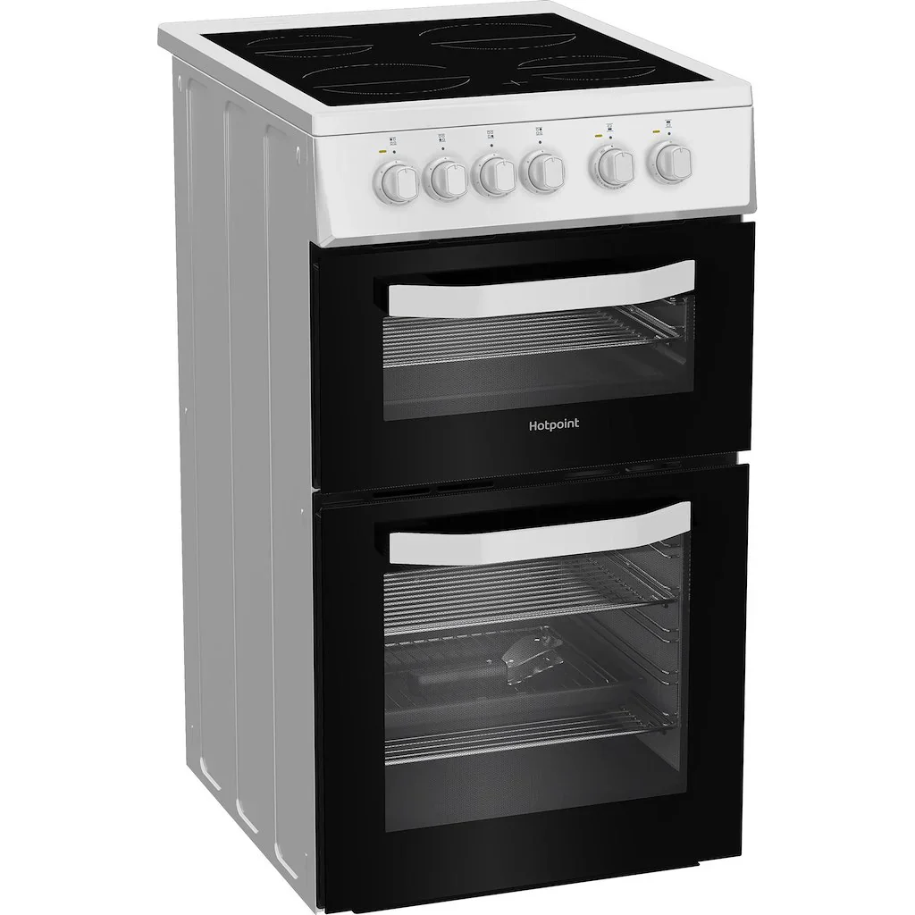 Hotpoint HTE5VCW 50cm Freestanding Electric Cooker - Image 2
