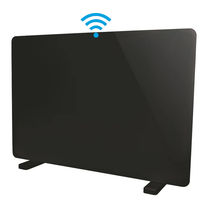 Igenix 2KW Smart Glass IG9521BLWIFI Panel Heater Black