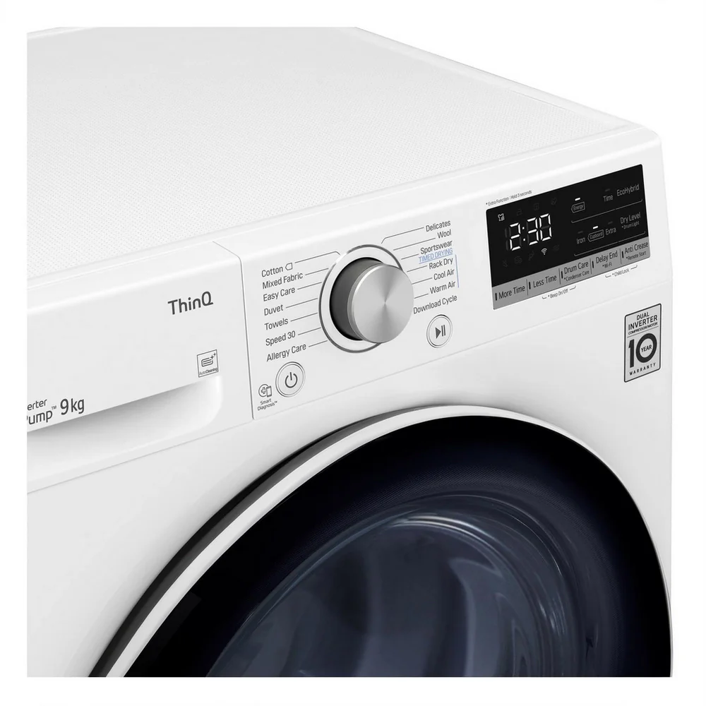 LG FDV709W 9kg Heat Pump Tumble Dryer - Image 3