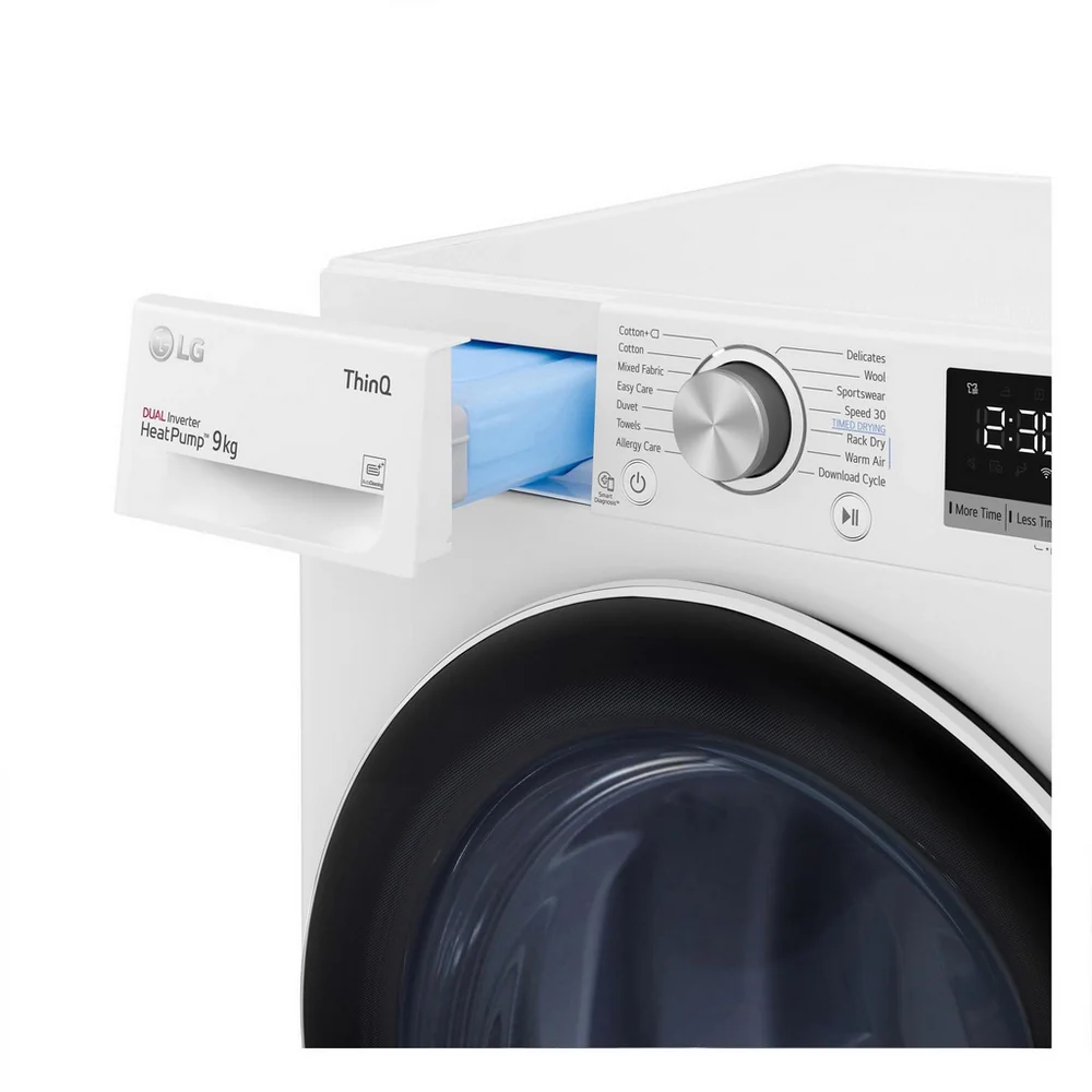 LG FDV709W 9kg Heat Pump Tumble Dryer - Image 4