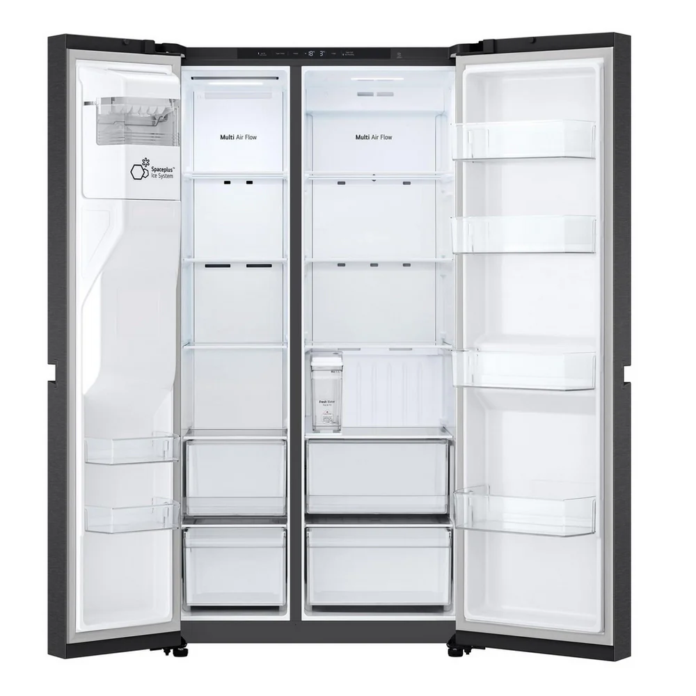 LG GSLC40EPPE Matte Black Plumbed American Fridge Freezer - Image 3