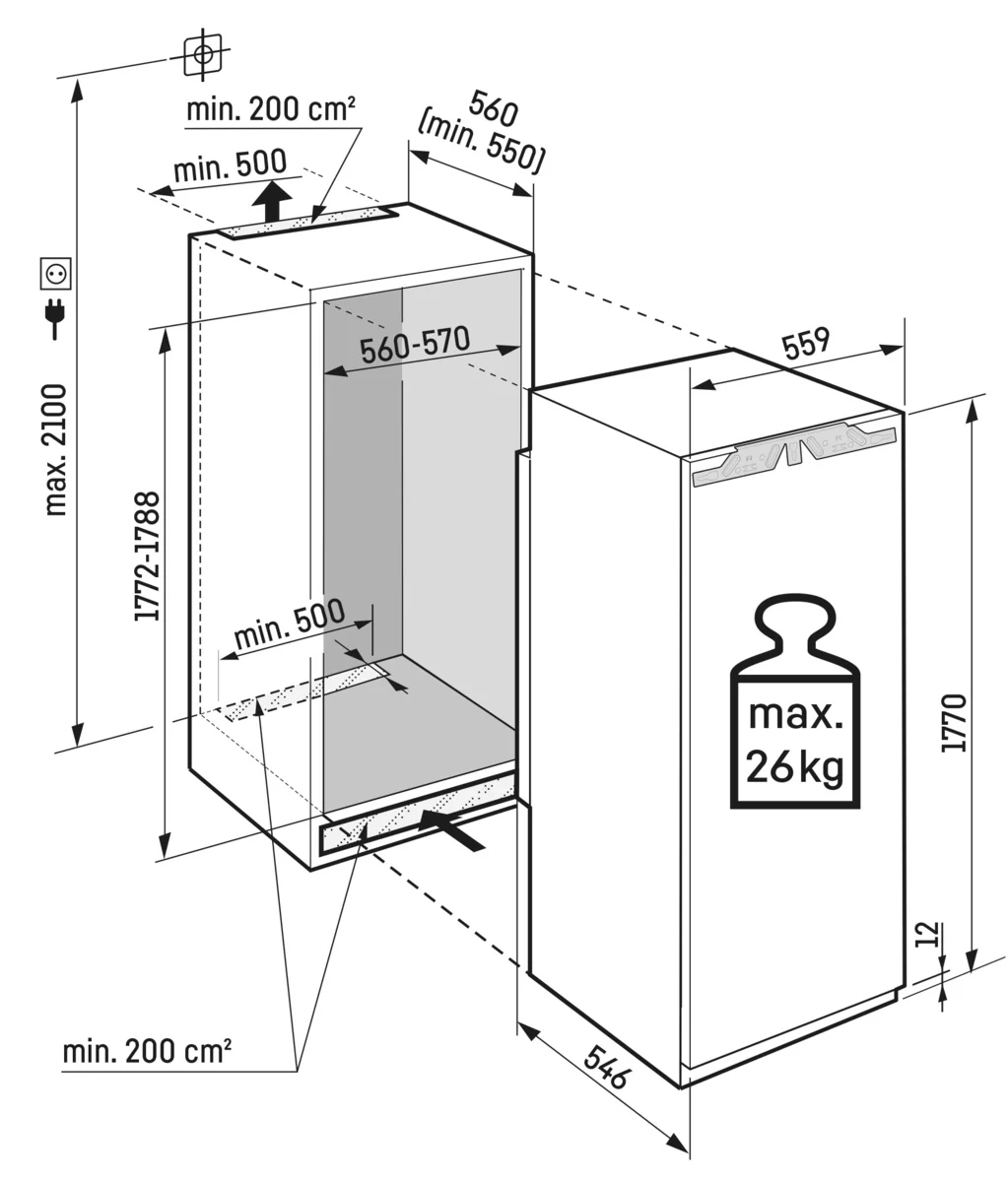 Liebherr IRe5100-20 Integrated Tall Fridge - Image 3